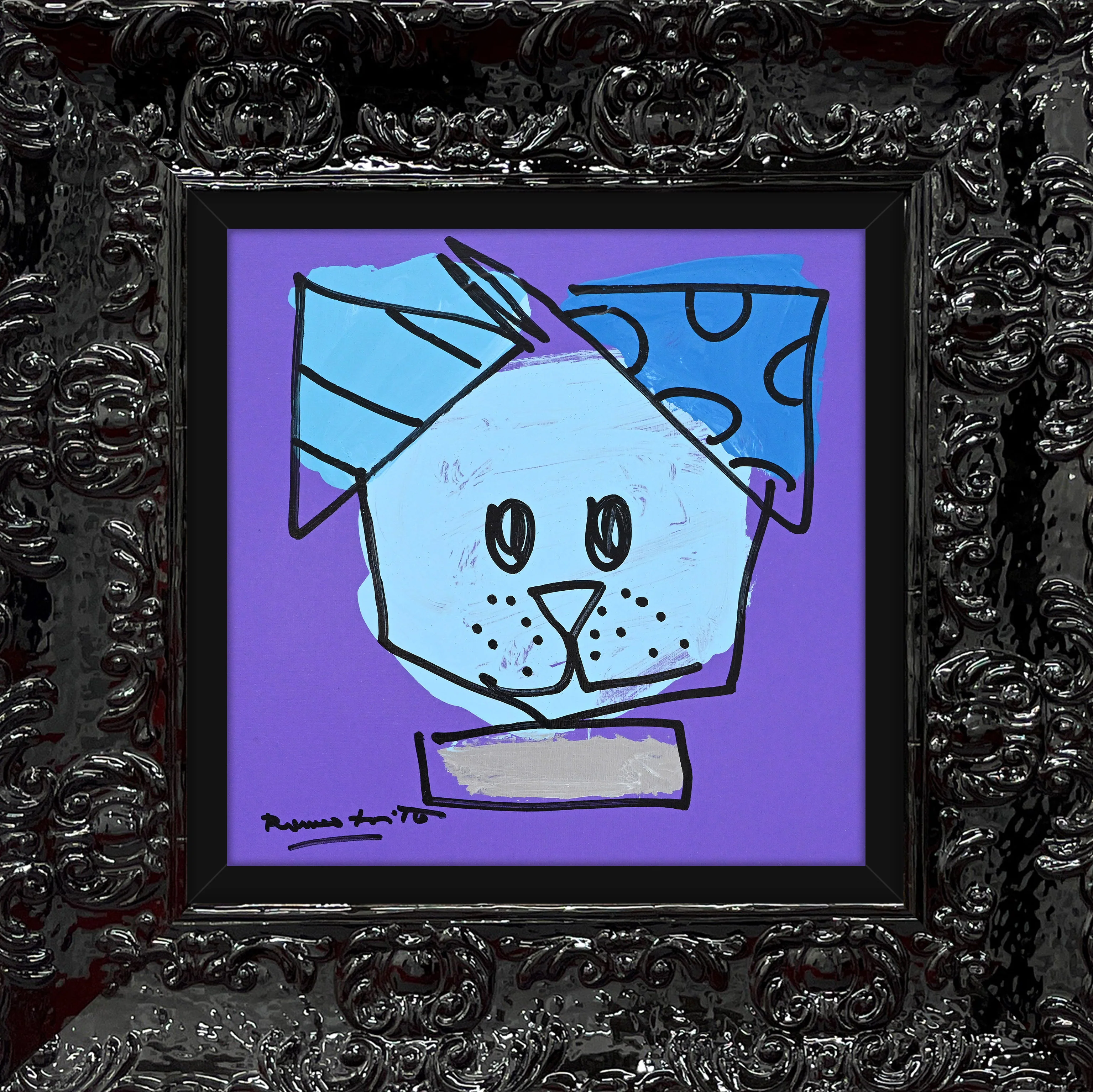 BLUE DOG - Original Drawing - Image 6