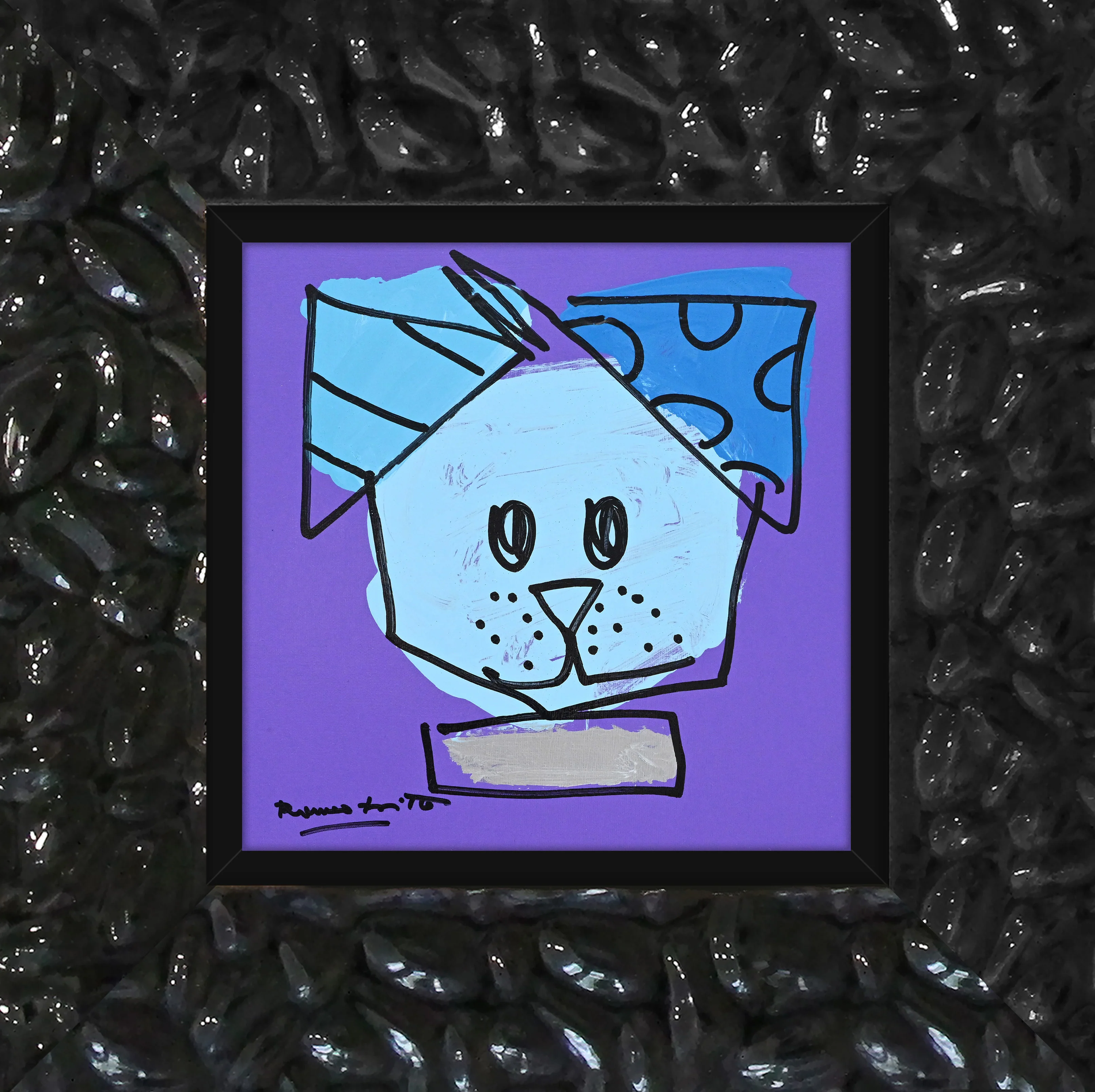 BLUE DOG - Original Drawing - Image 8