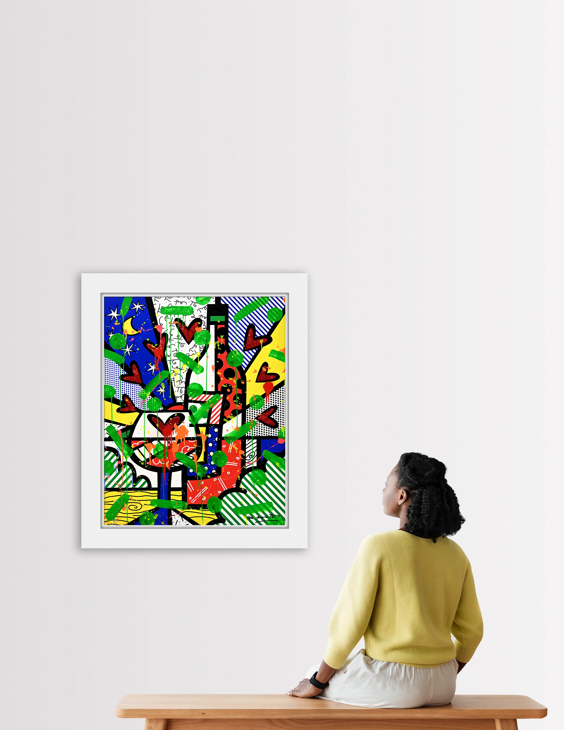 Bordeaux - Mixed Media Original - Image 5