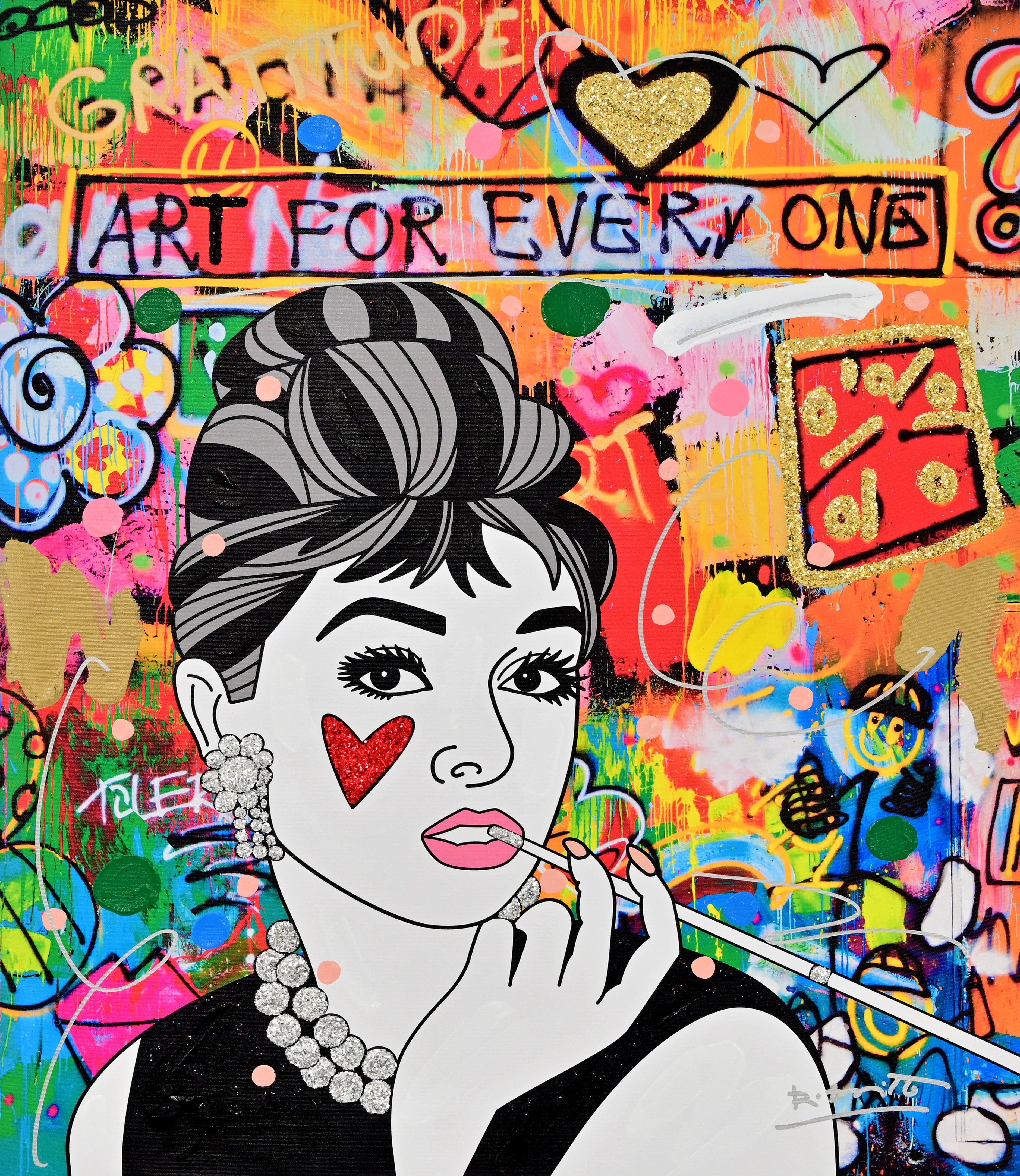 Breakfast At Tiffany's  - Mixed Media Original