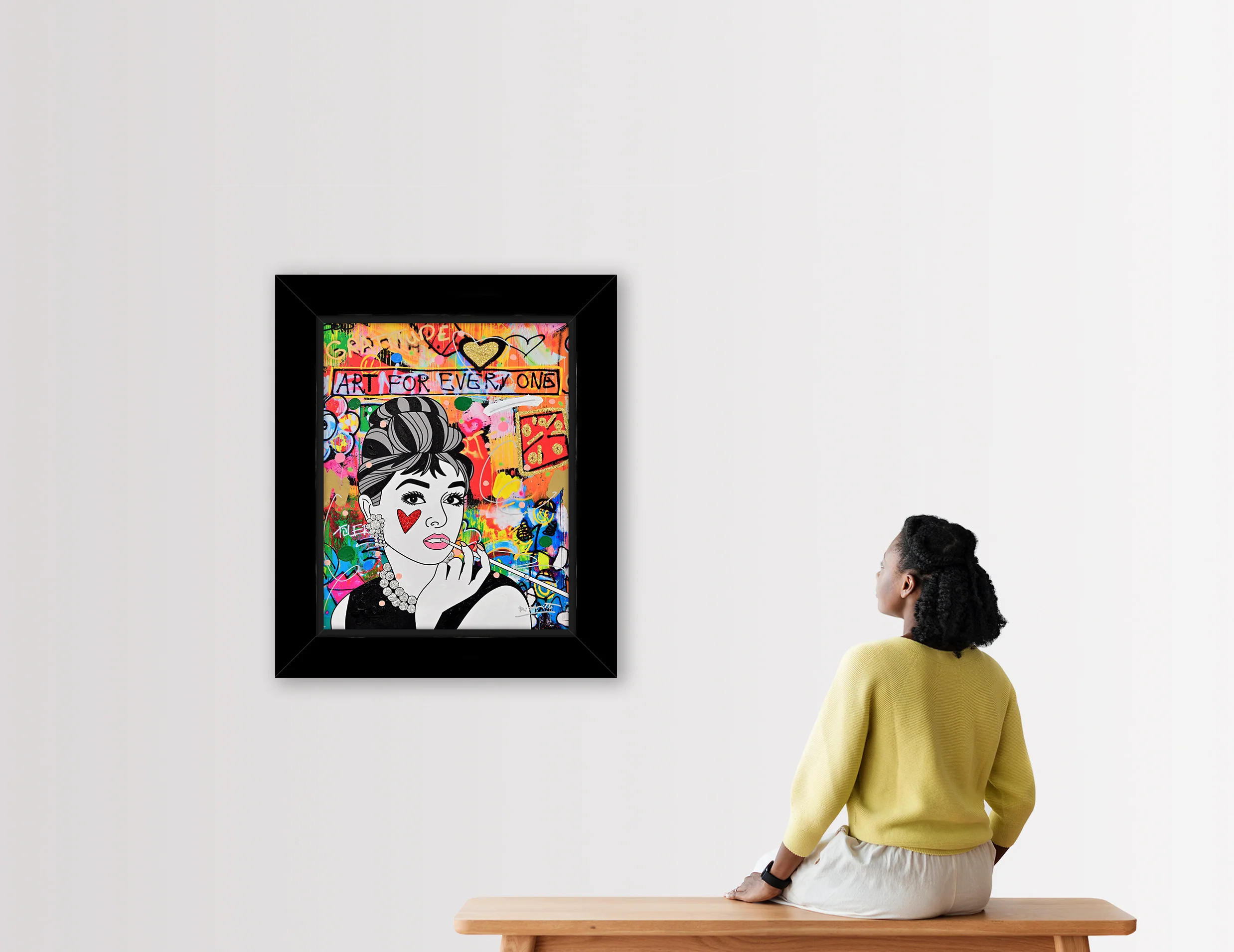 Breakfast At Tiffany's  - Mixed Media Original - Image 3