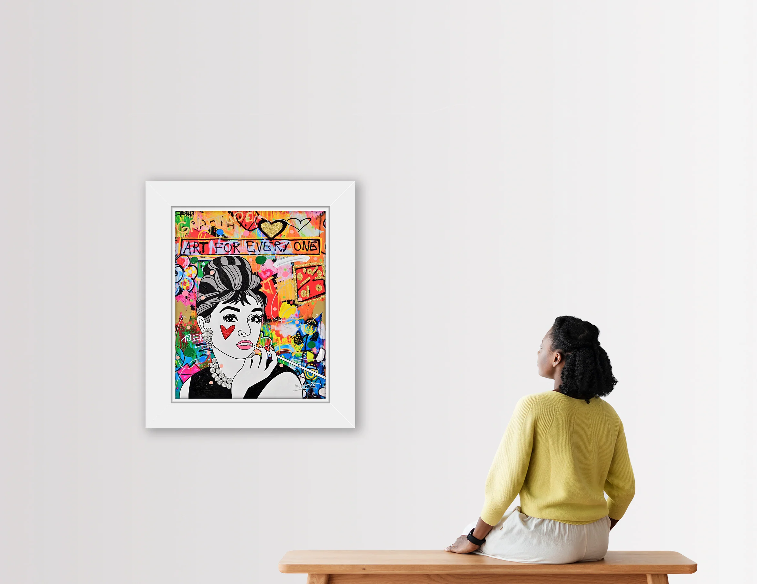 Breakfast At Tiffany's  - Mixed Media Original - Image 4