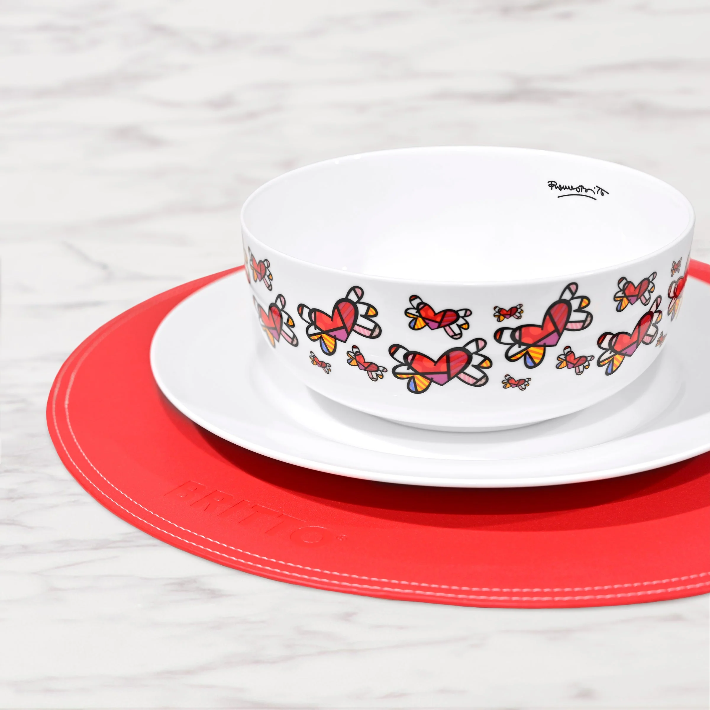 Flying Hearts Britto Bowl - Image 5