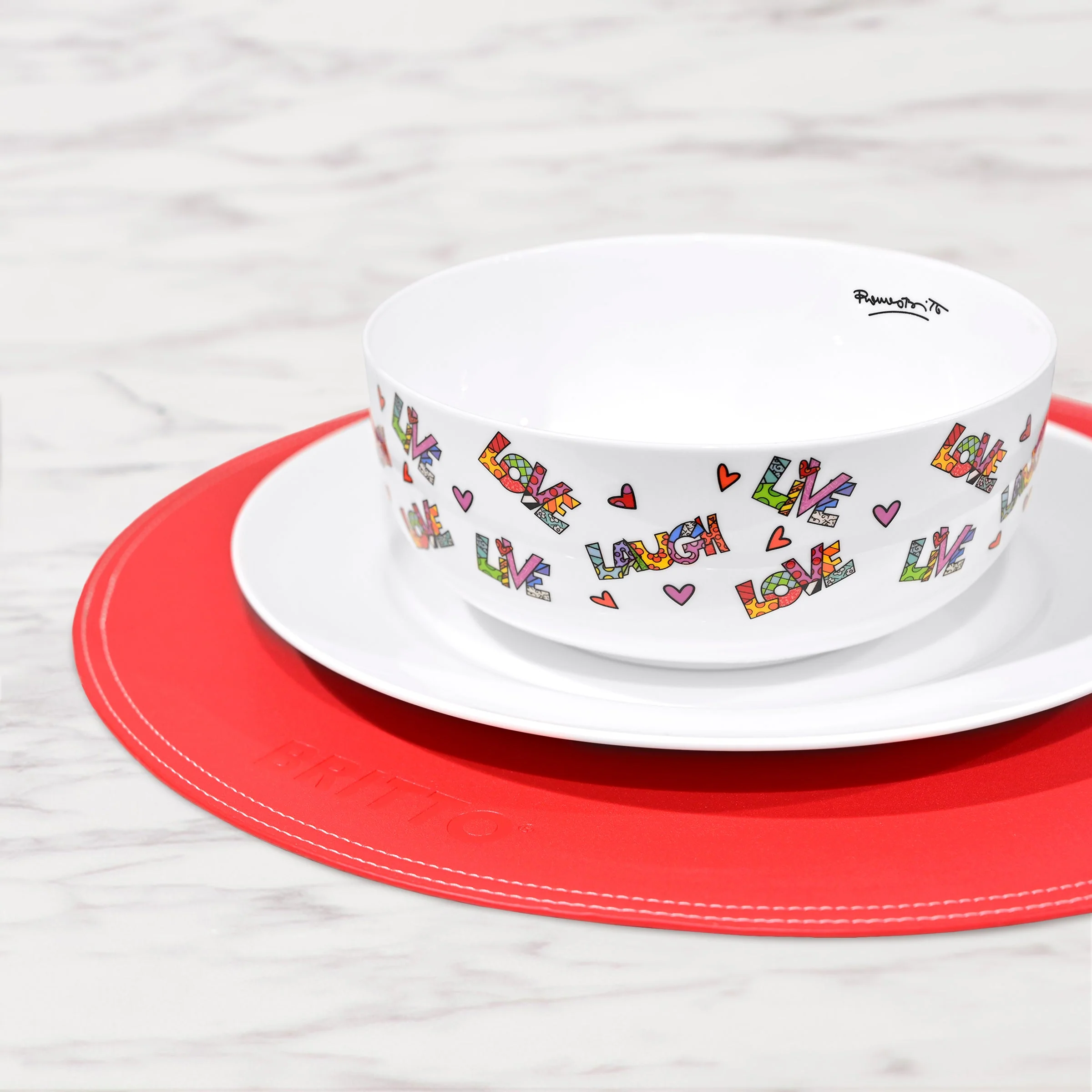 Live Laugh Love Britto Bowl - Image 5