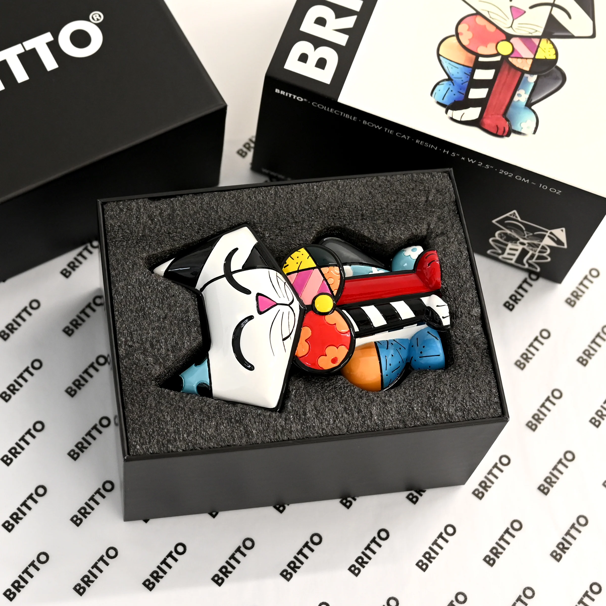 Bow Tie Cat - Britto Collectible Figurine - Image 9