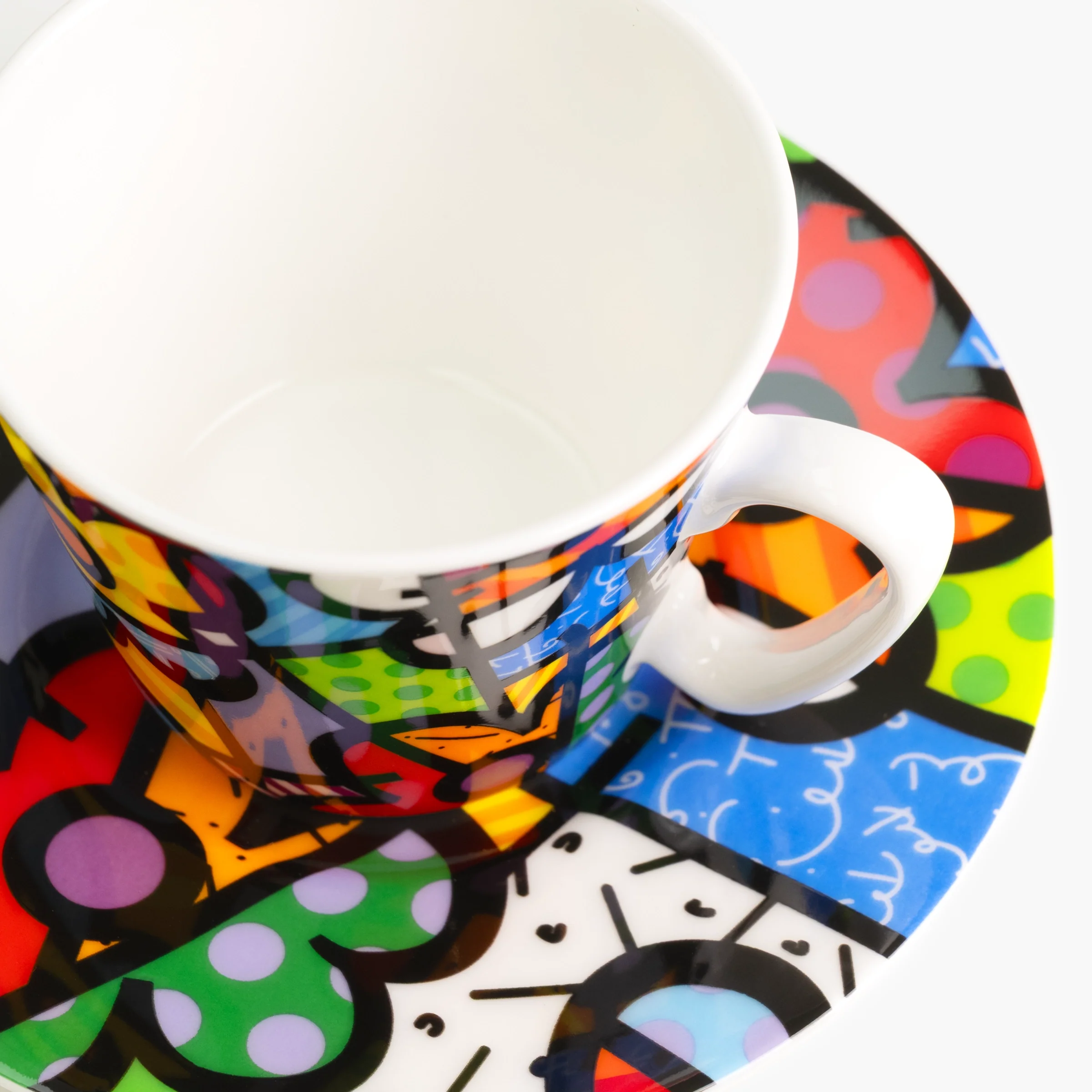 Botanical Garden Britto Espresso Coffee Cup & Saucer Plate - Image 5