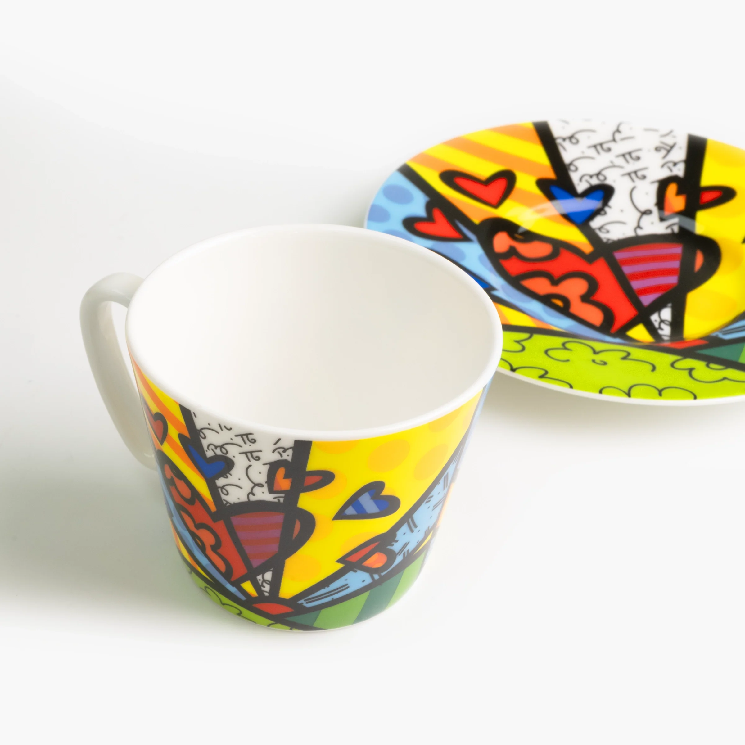 Green New Day - Britto Espresso Coffee Cup & Saucer Plate - Image 3