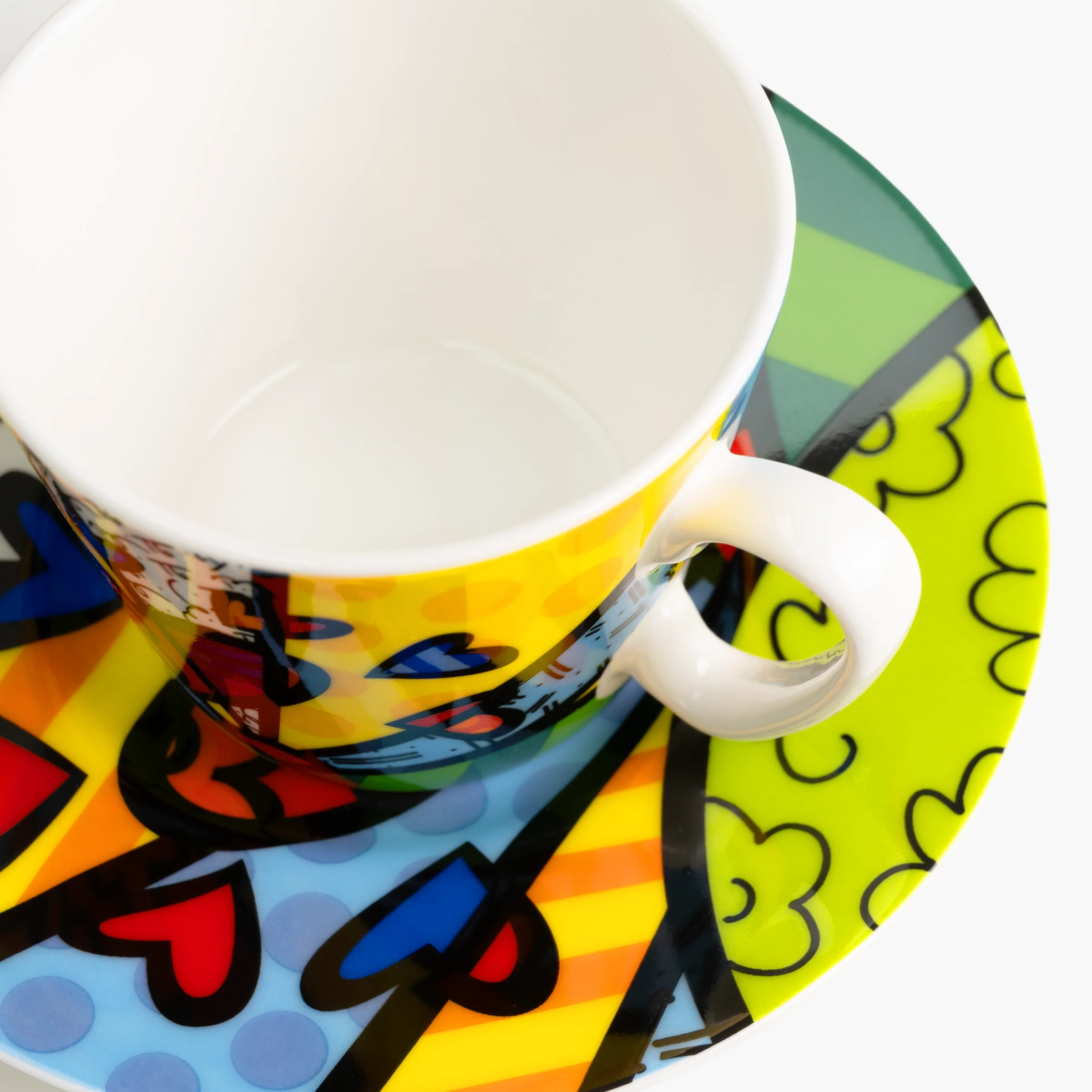 Green New Day - Britto Espresso Coffee Cup & Saucer Plate - Image 4