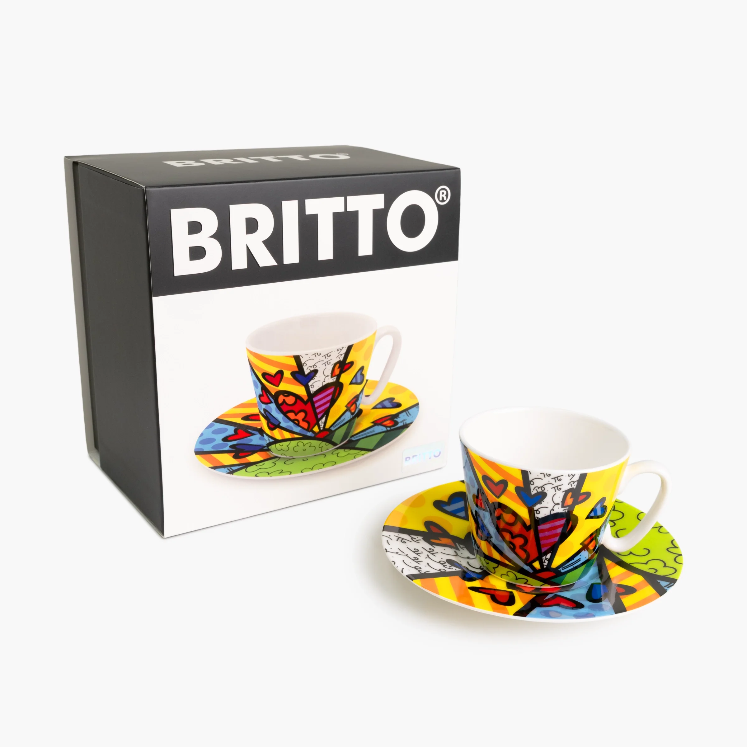 Green New Day - Britto Espresso Coffee Cup & Saucer Plate - Image 5