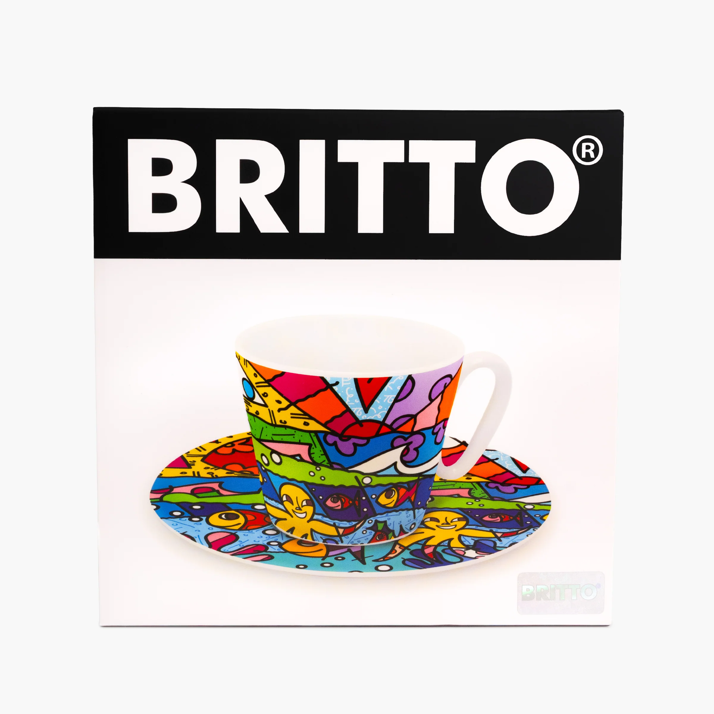 H2O Britto Espresso Coffee Cup & Saucer Plate - Image 6
