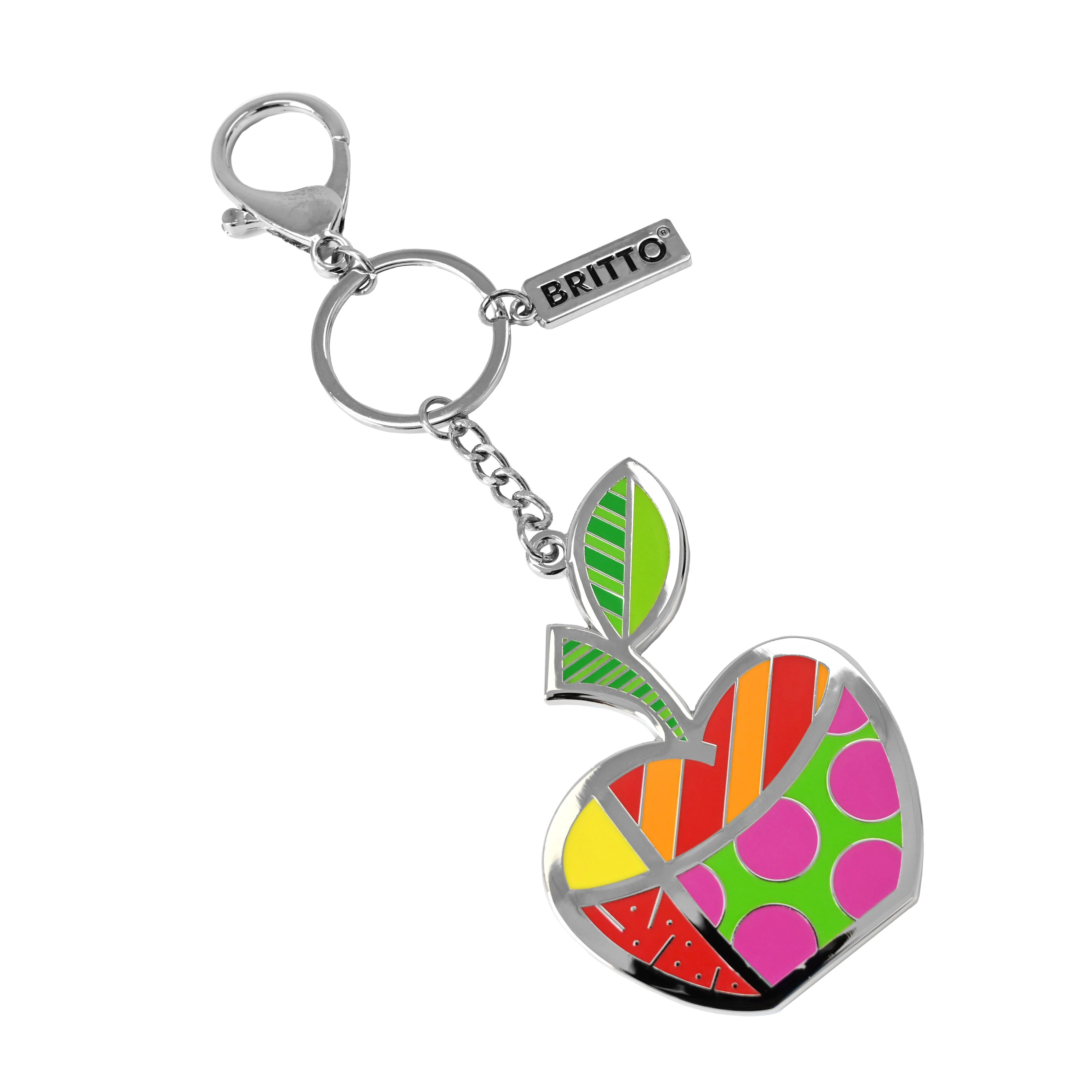 Apple Britto Keychain and Bag Charm