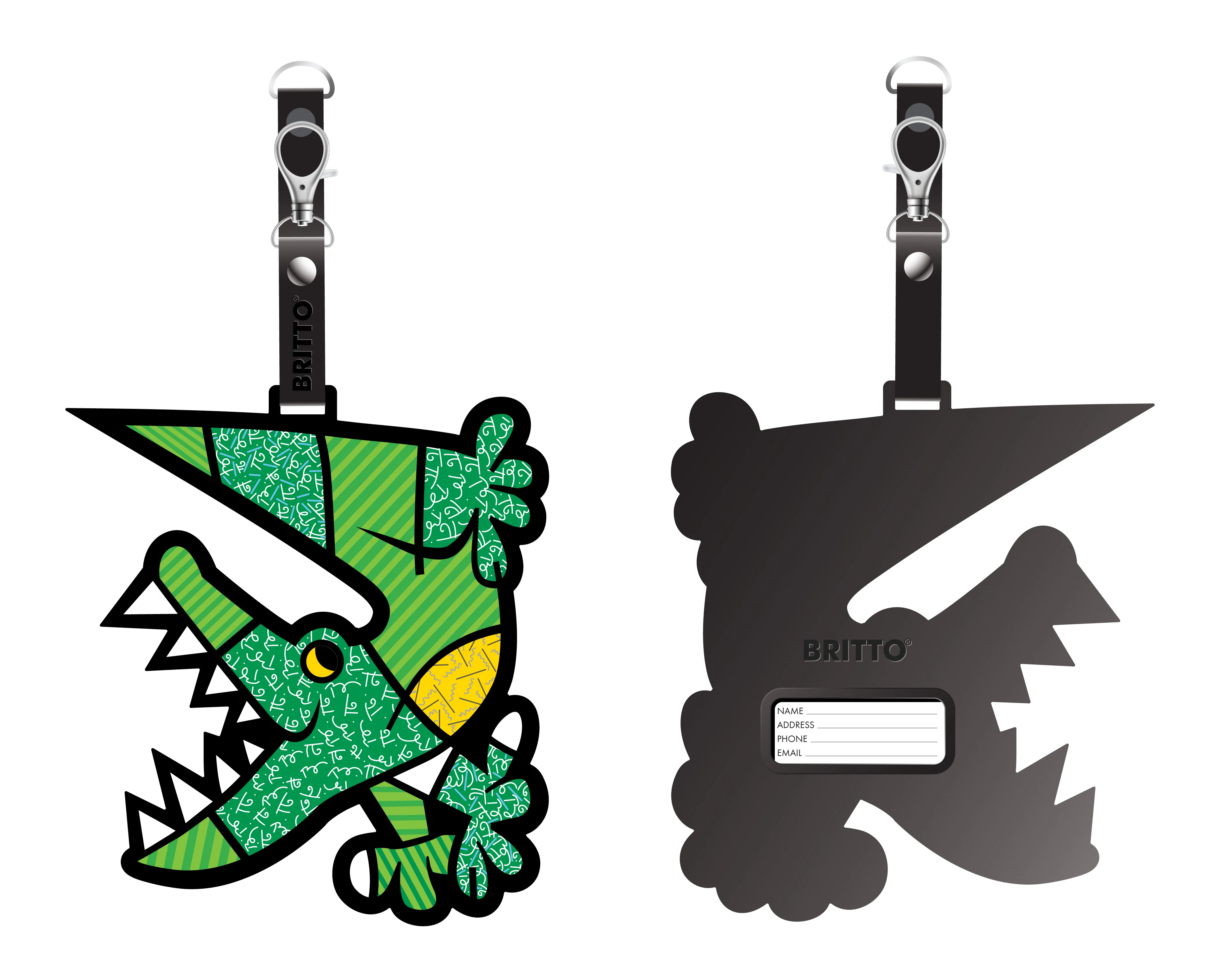 Alligator Britto Luggage Tag - Image 2