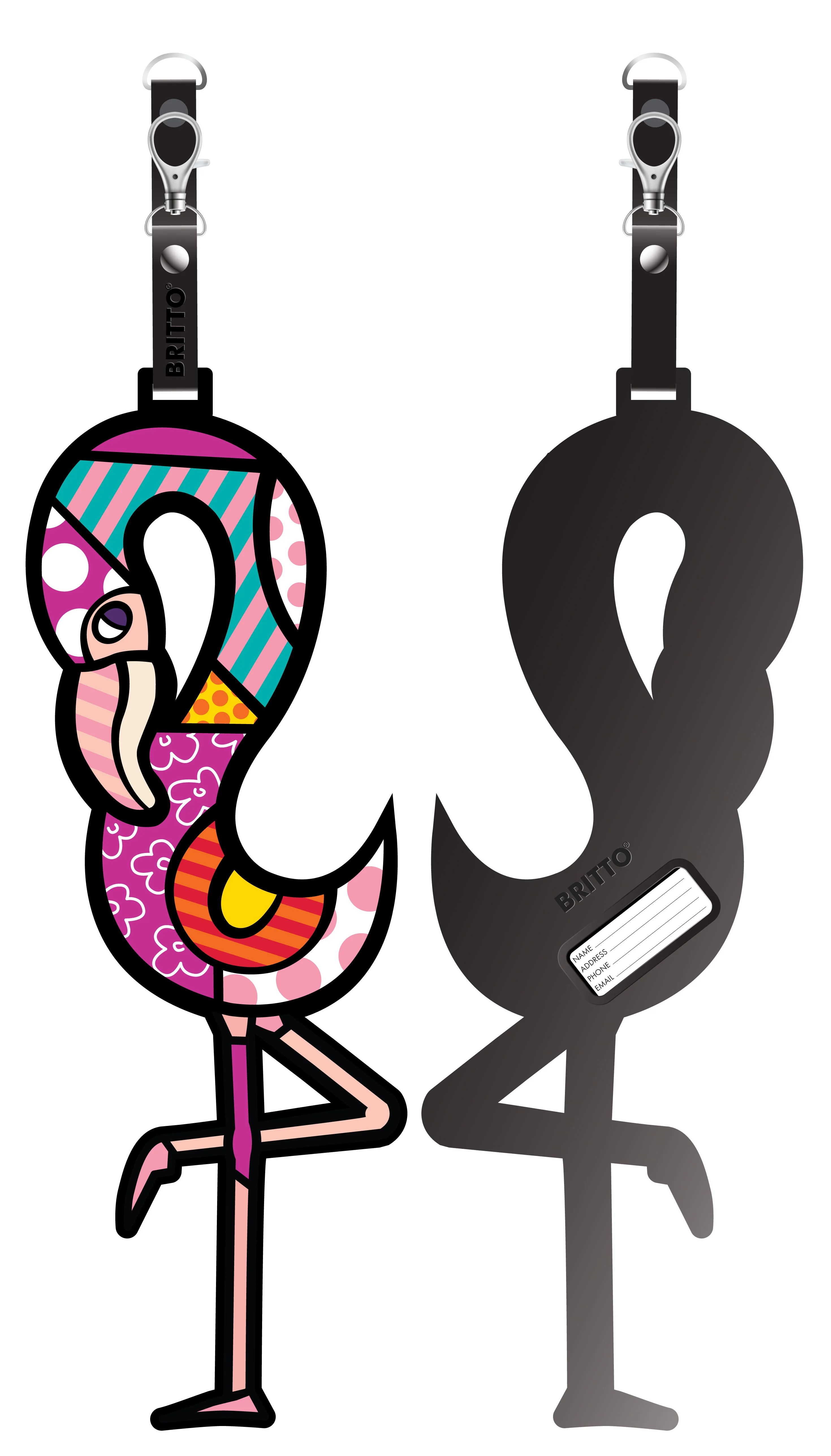 Flamingo Britto Luggage Tag - Image 2