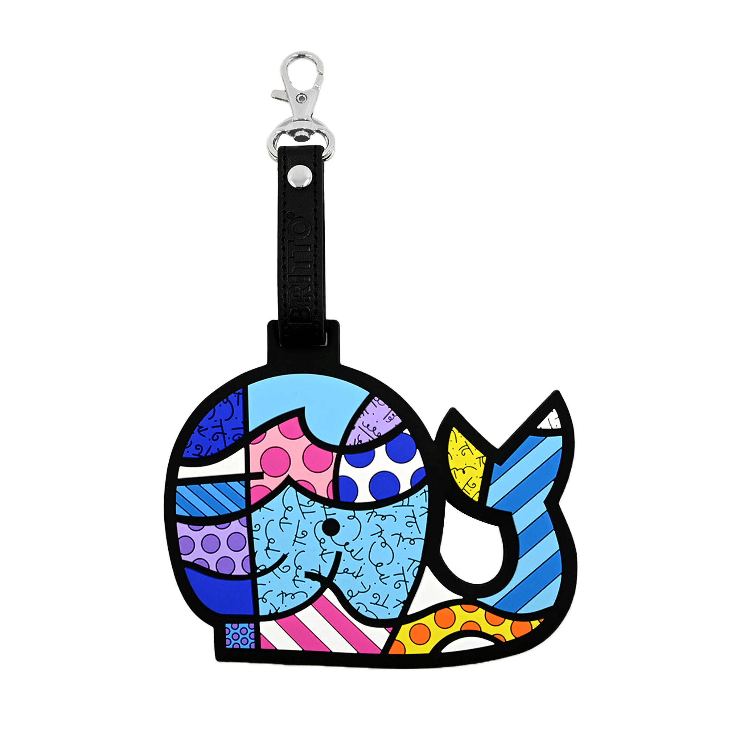 Whale Britto Luggage Tag