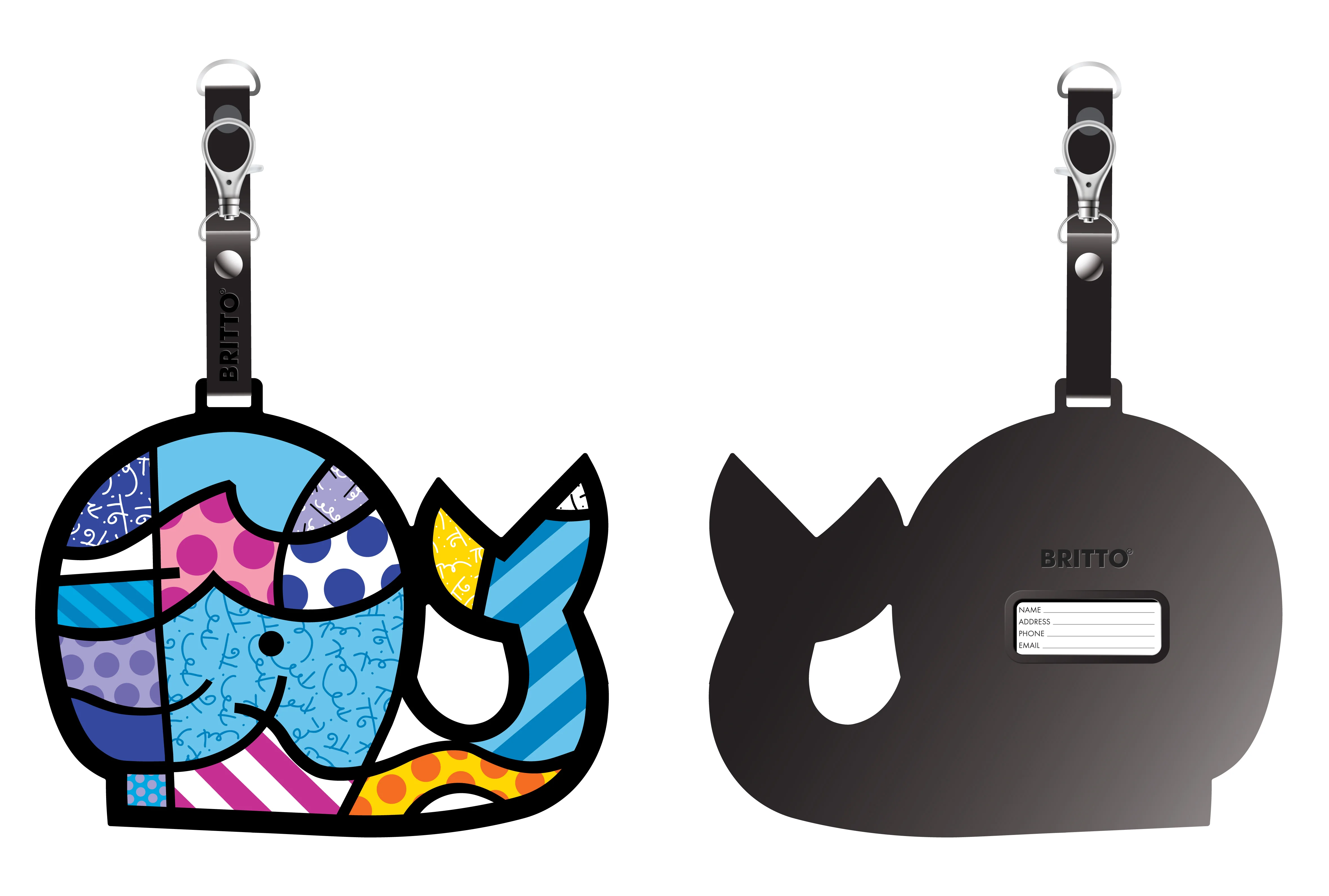 Whale Britto Luggage Tag - Image 2