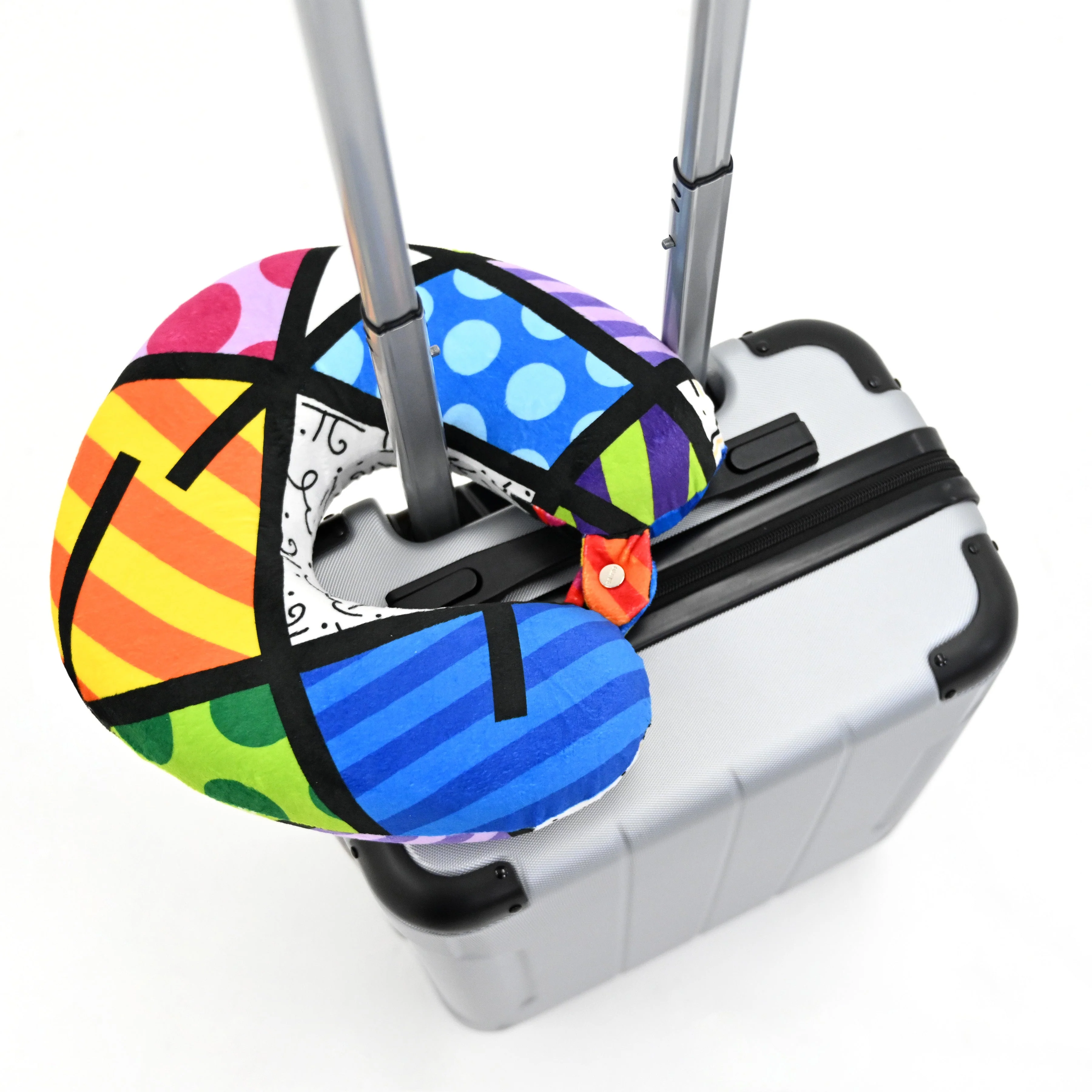 Colorful Landscape Britto Neck Pillow - Image 4