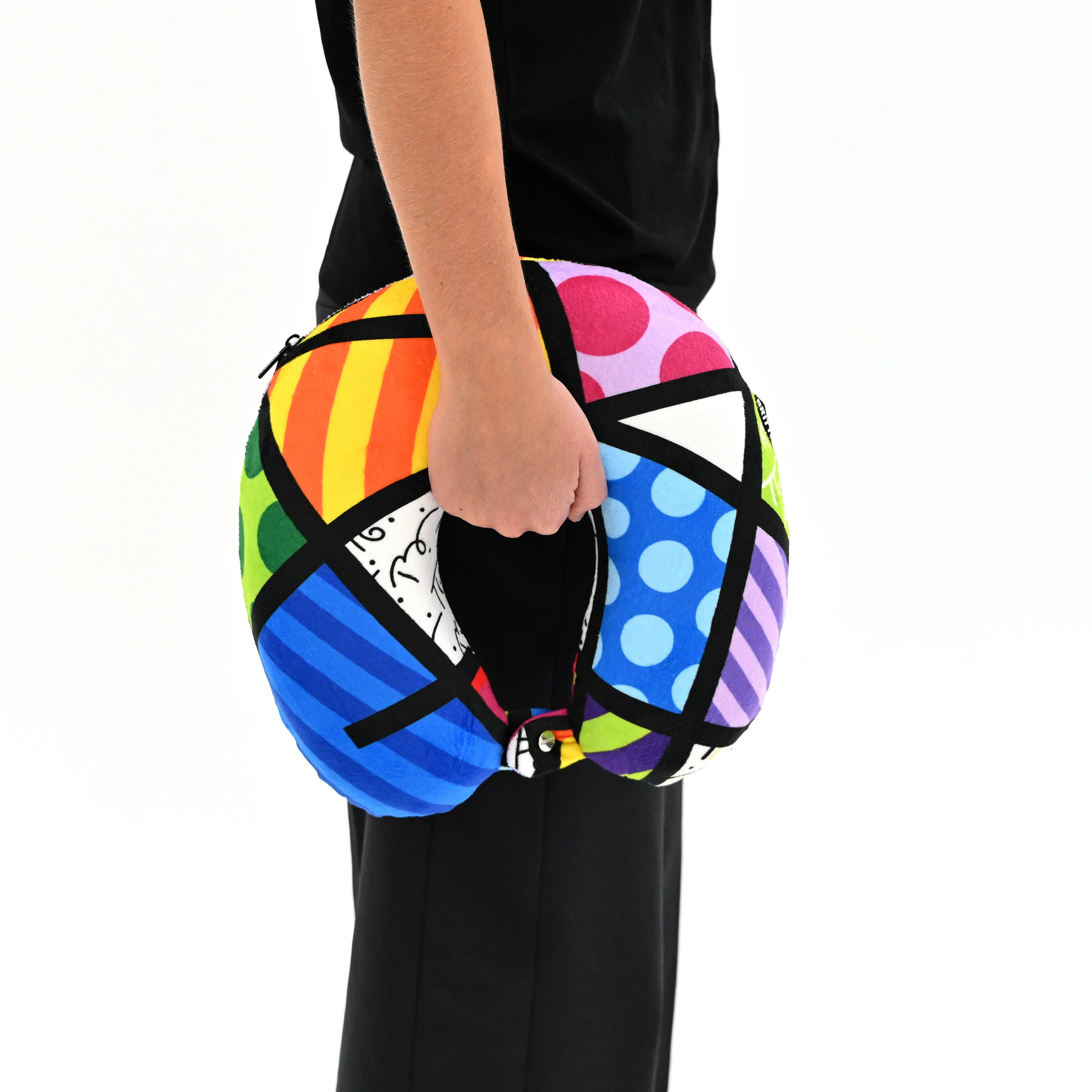 Colorful Landscape Britto Neck Pillow - Image 5
