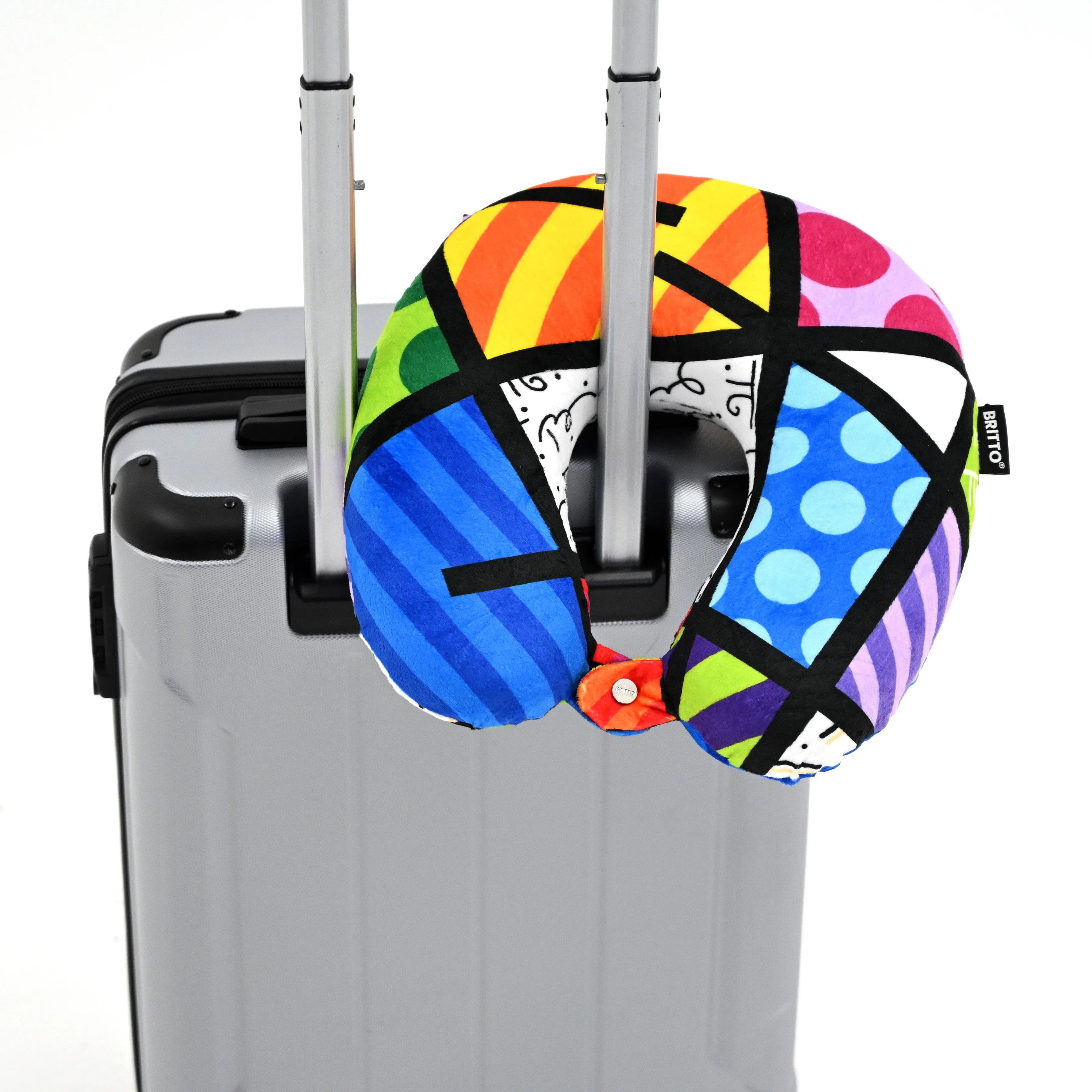 Colorful Landscape Britto Neck Pillow - Image 8