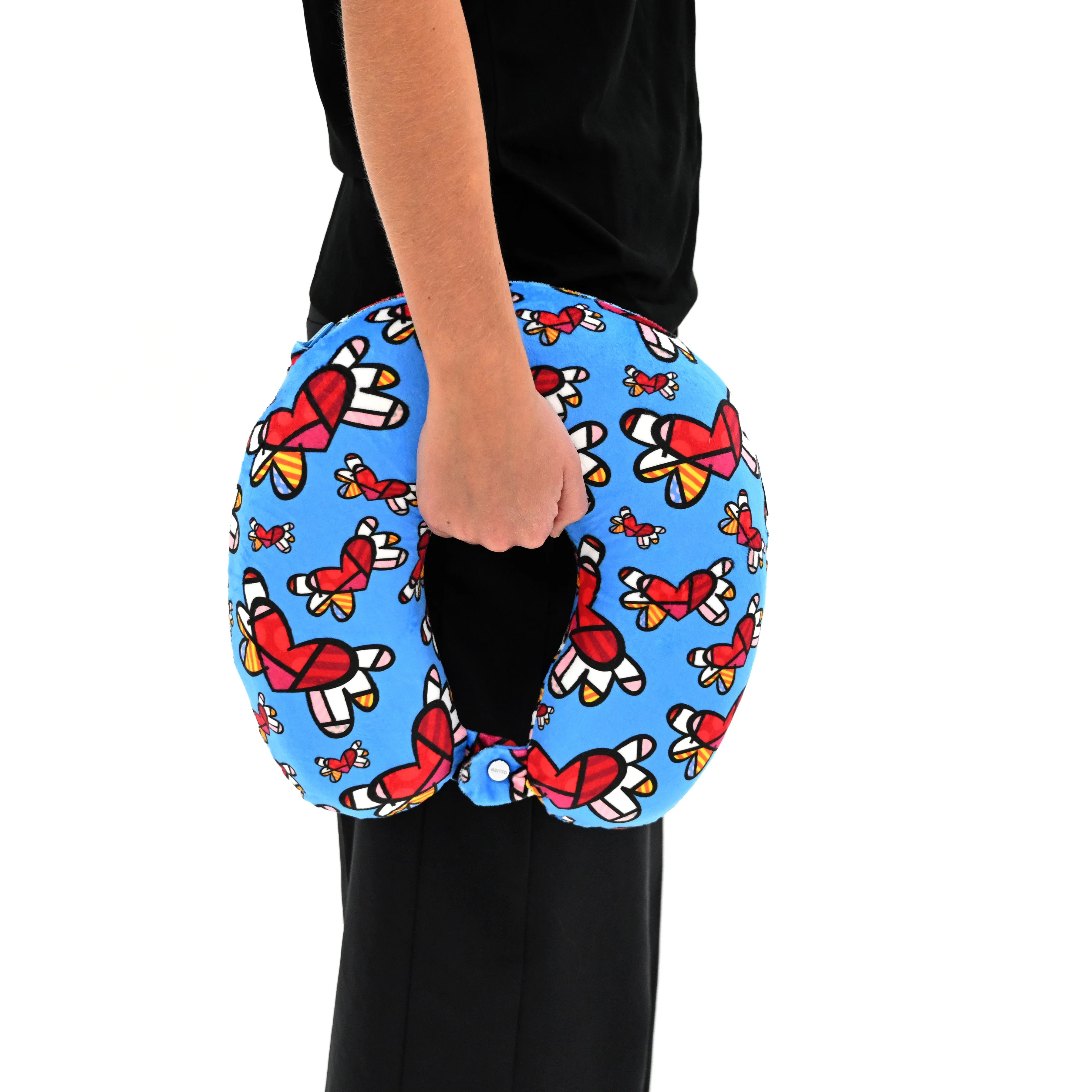 Flying Hearts Britto Neck Pillow - Image 5