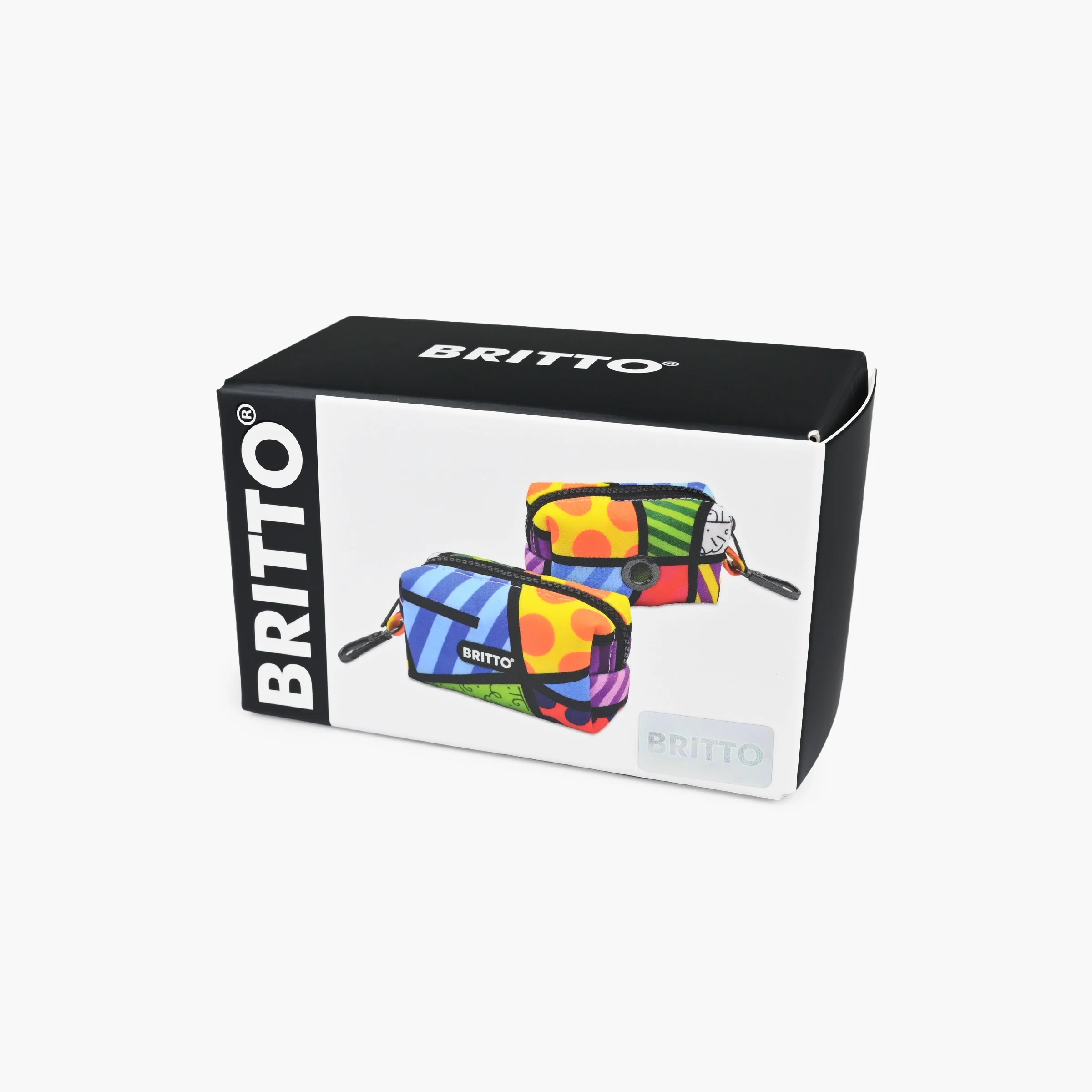 Lime Green Landscape Britto Pet Bag Holder - Image 3