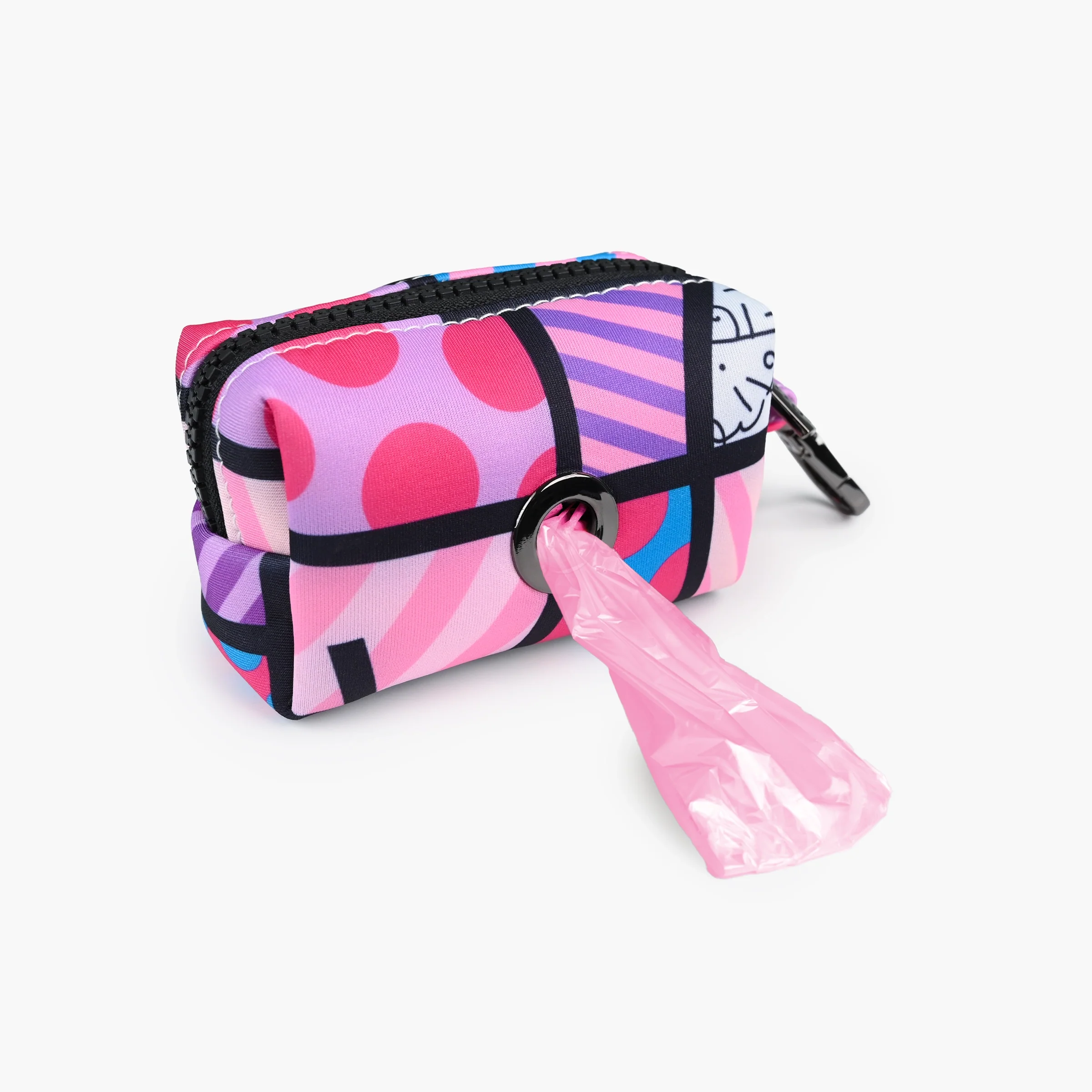Pink Landscape Britto Pet Bag Holder - Image 2