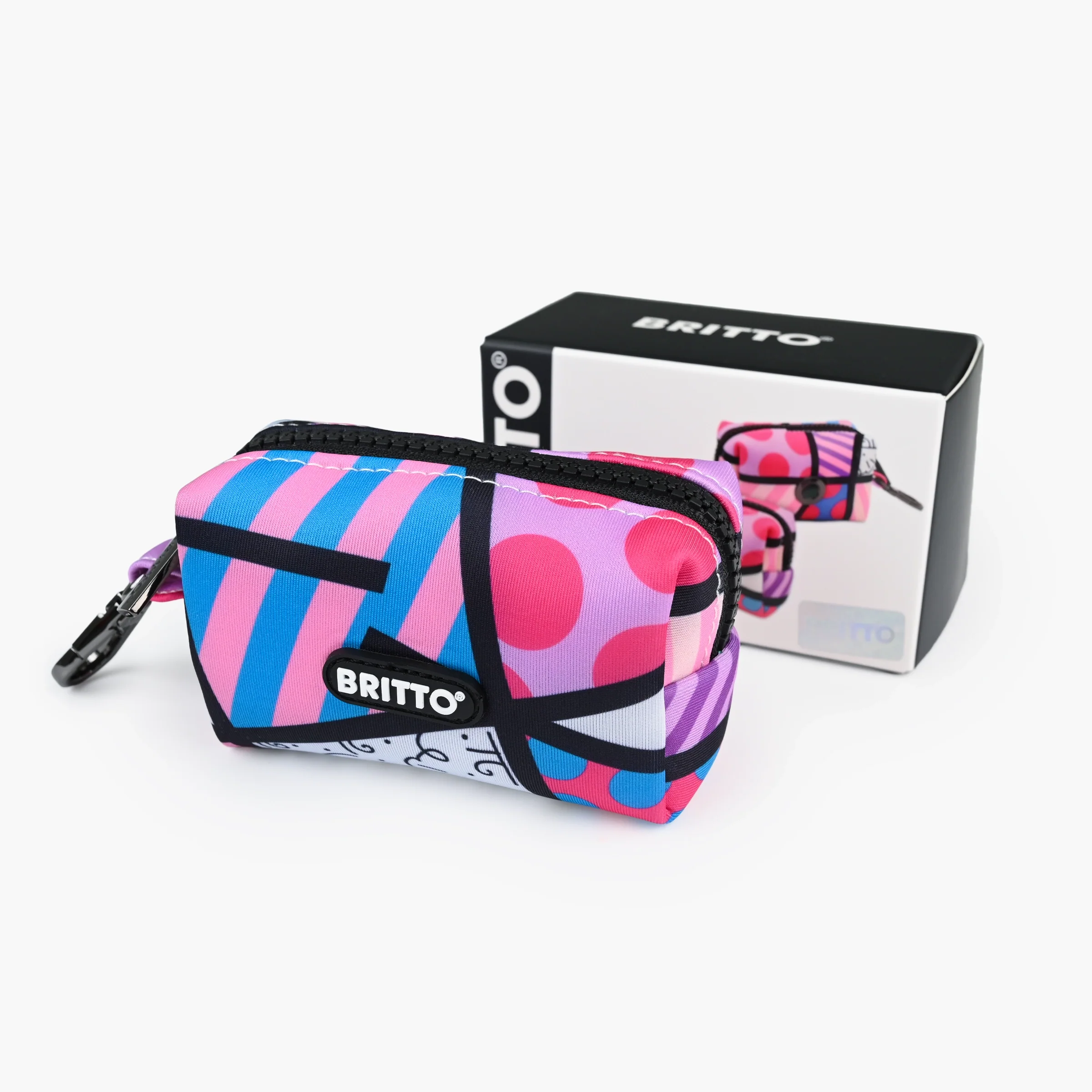 Pink Landscape Britto Pet Bag Holder - Image 3