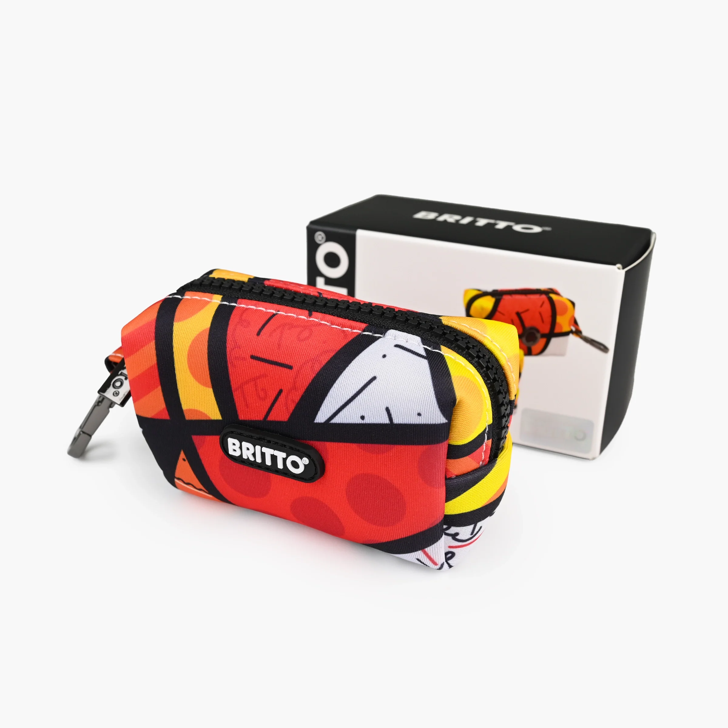 Red Landscape Britto Pet Bag Holder - Image 3