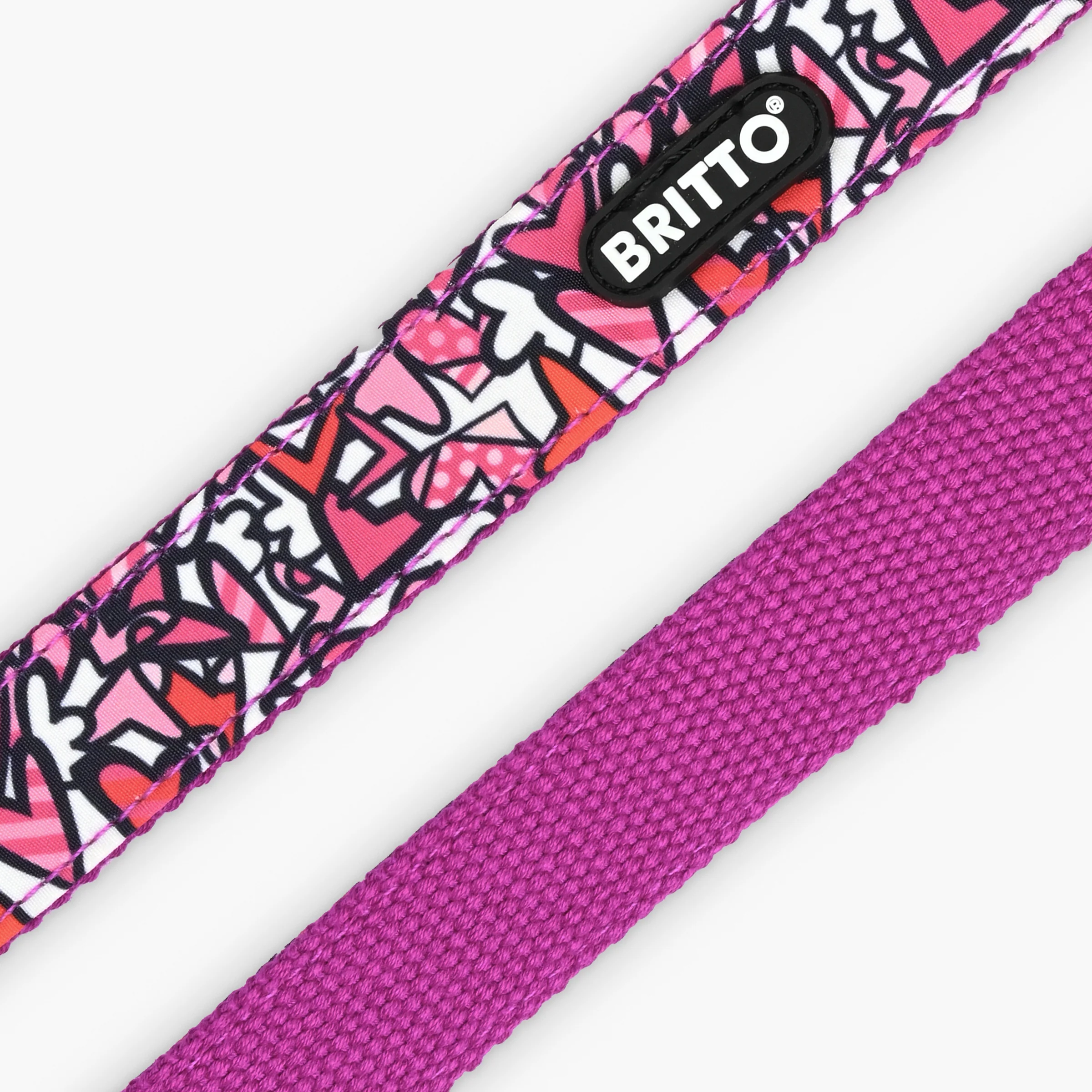 Alive Pink Britto Pet Collar and Leash Set - Image 4