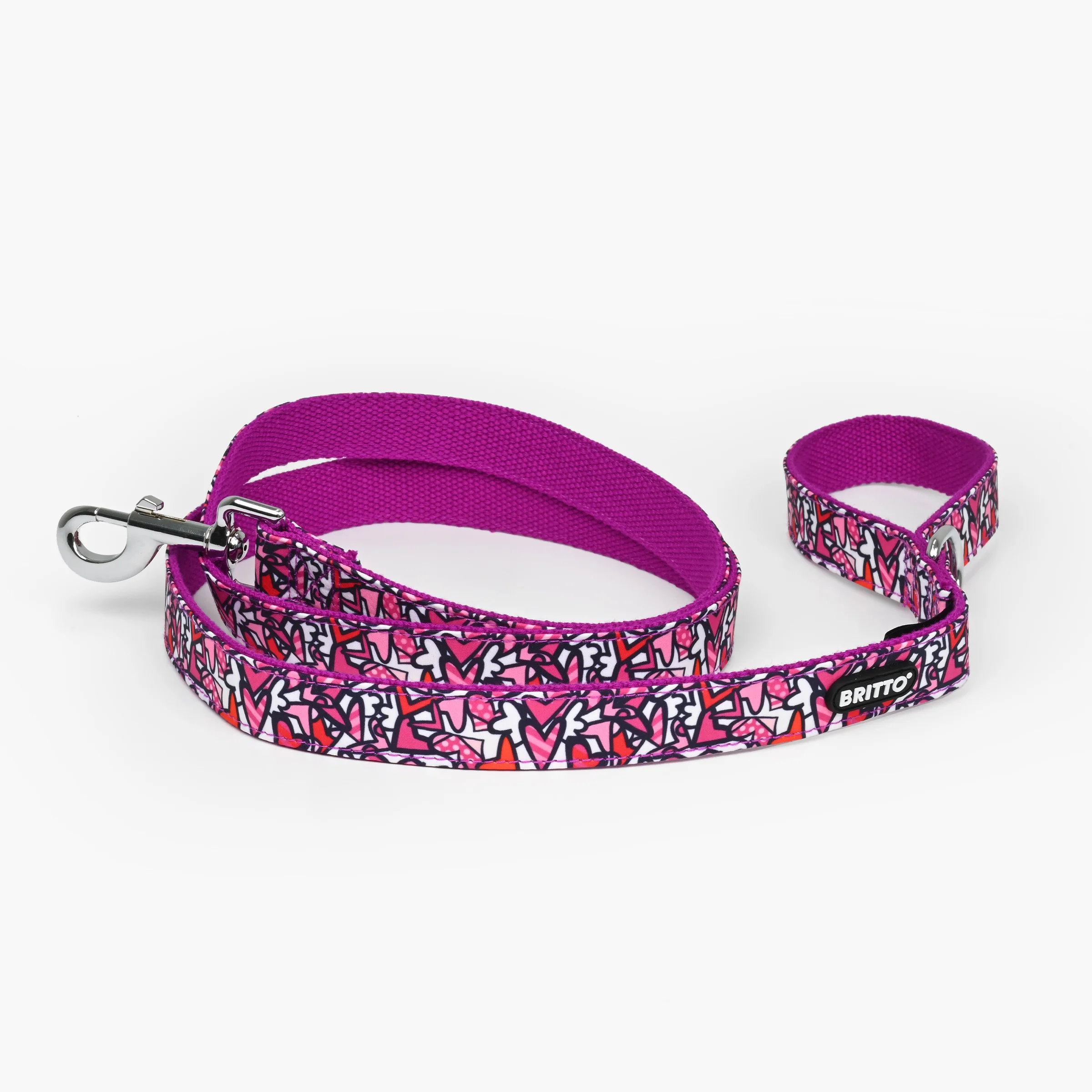 Alive Pink Britto Pet Collar and Leash Set - Image 5
