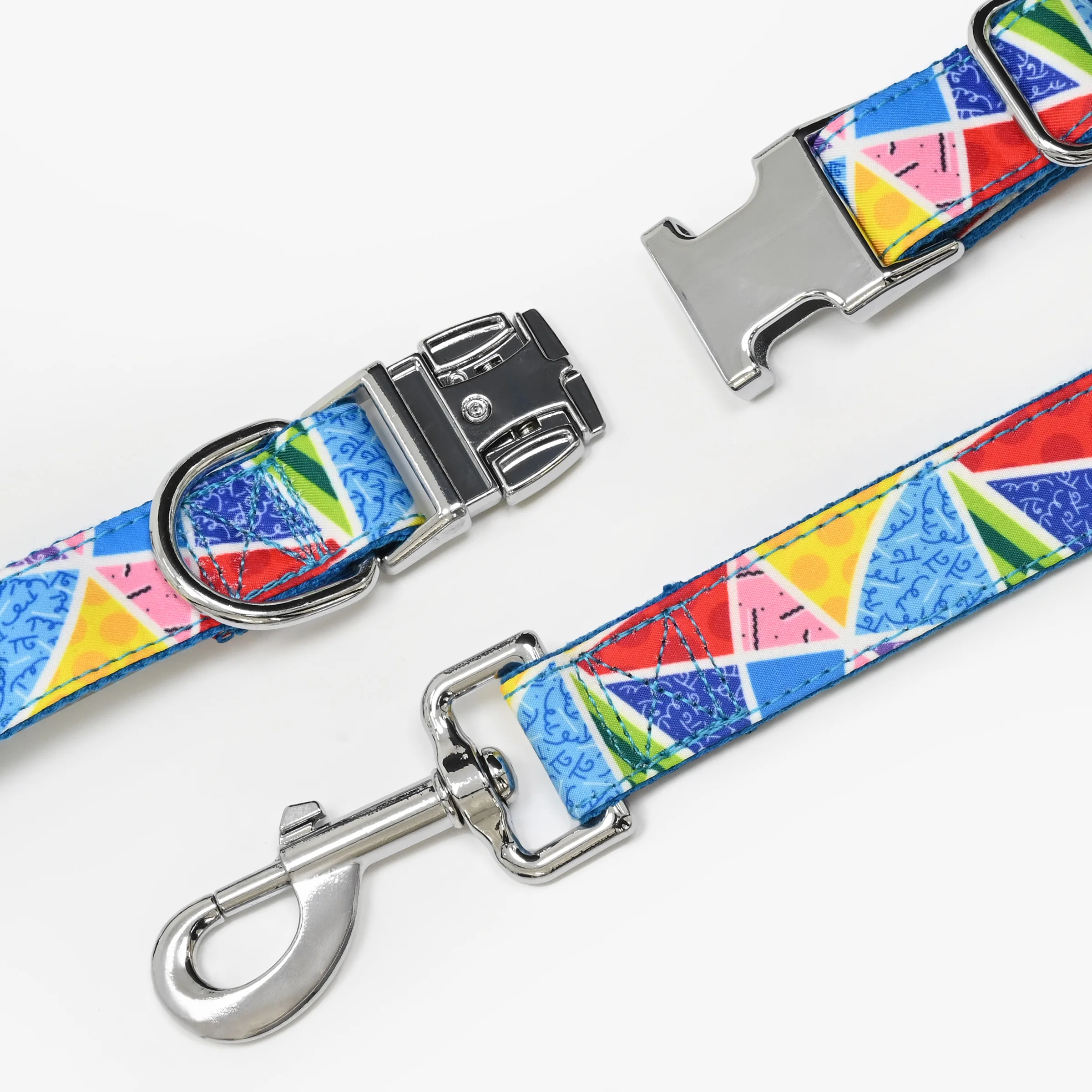 Blue Landscape Britto Pet Collar and Leash Set - Image 3