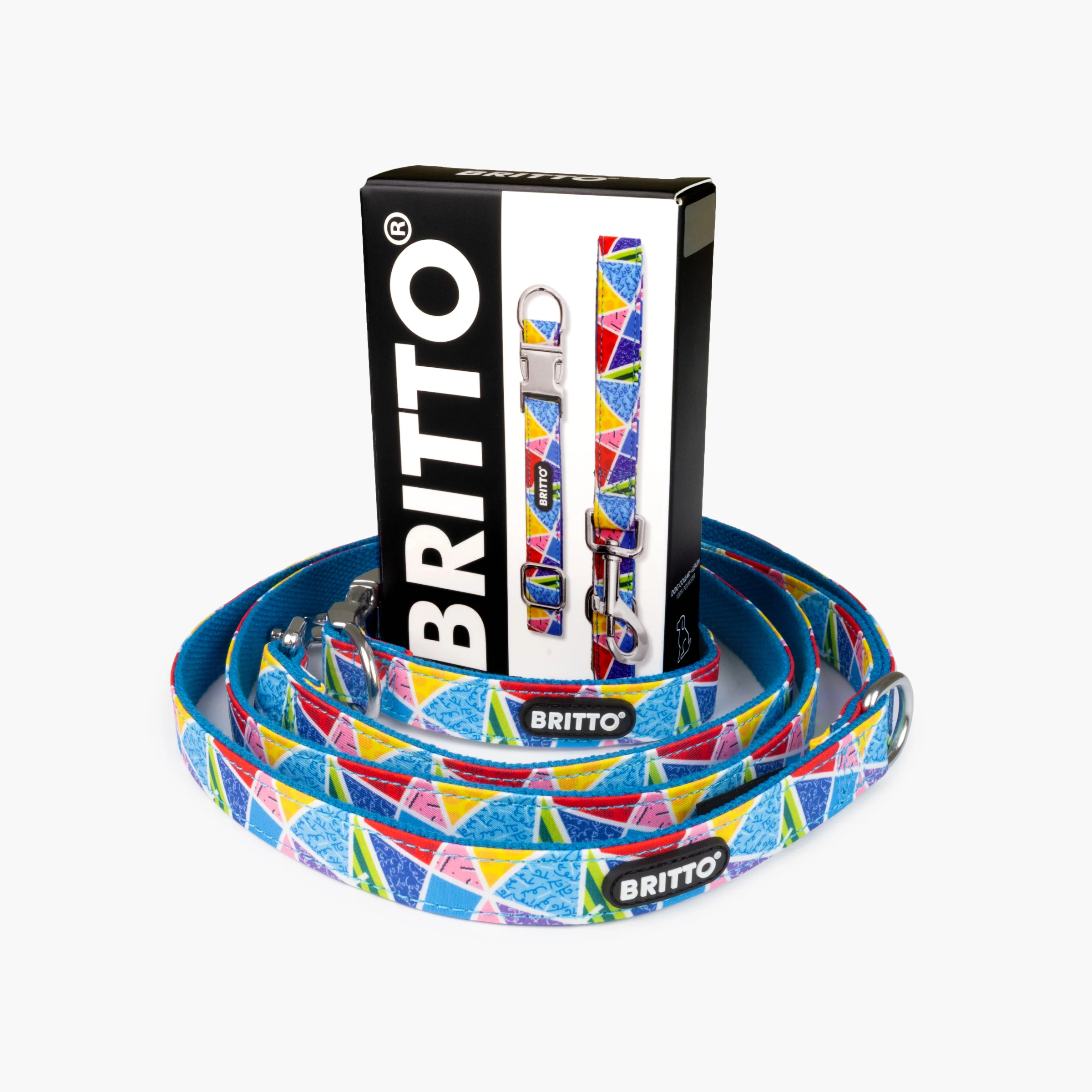 Blue Landscape Britto Pet Collar and Leash Set - Image 6