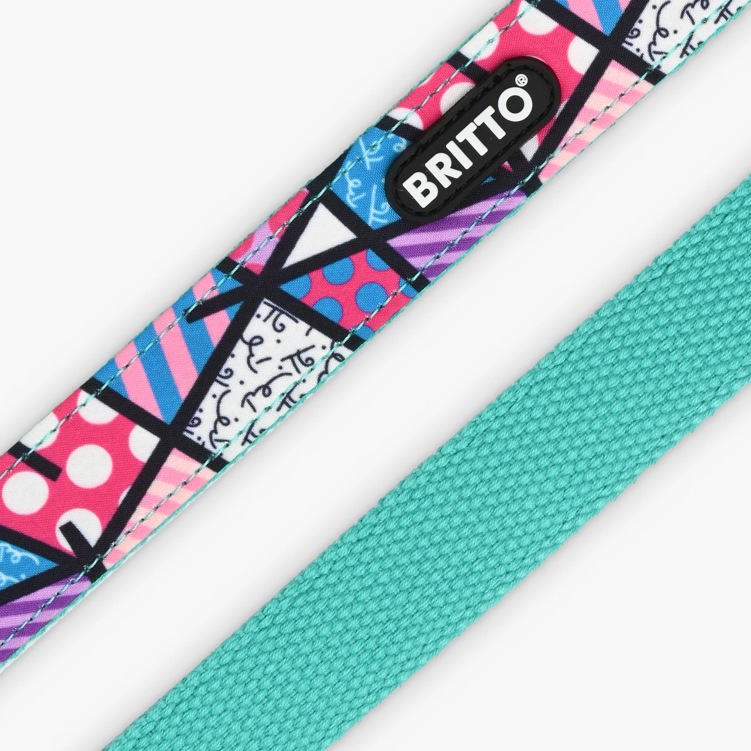 Pink Landscape Britto Pet Collar and Leash Set - Image 4