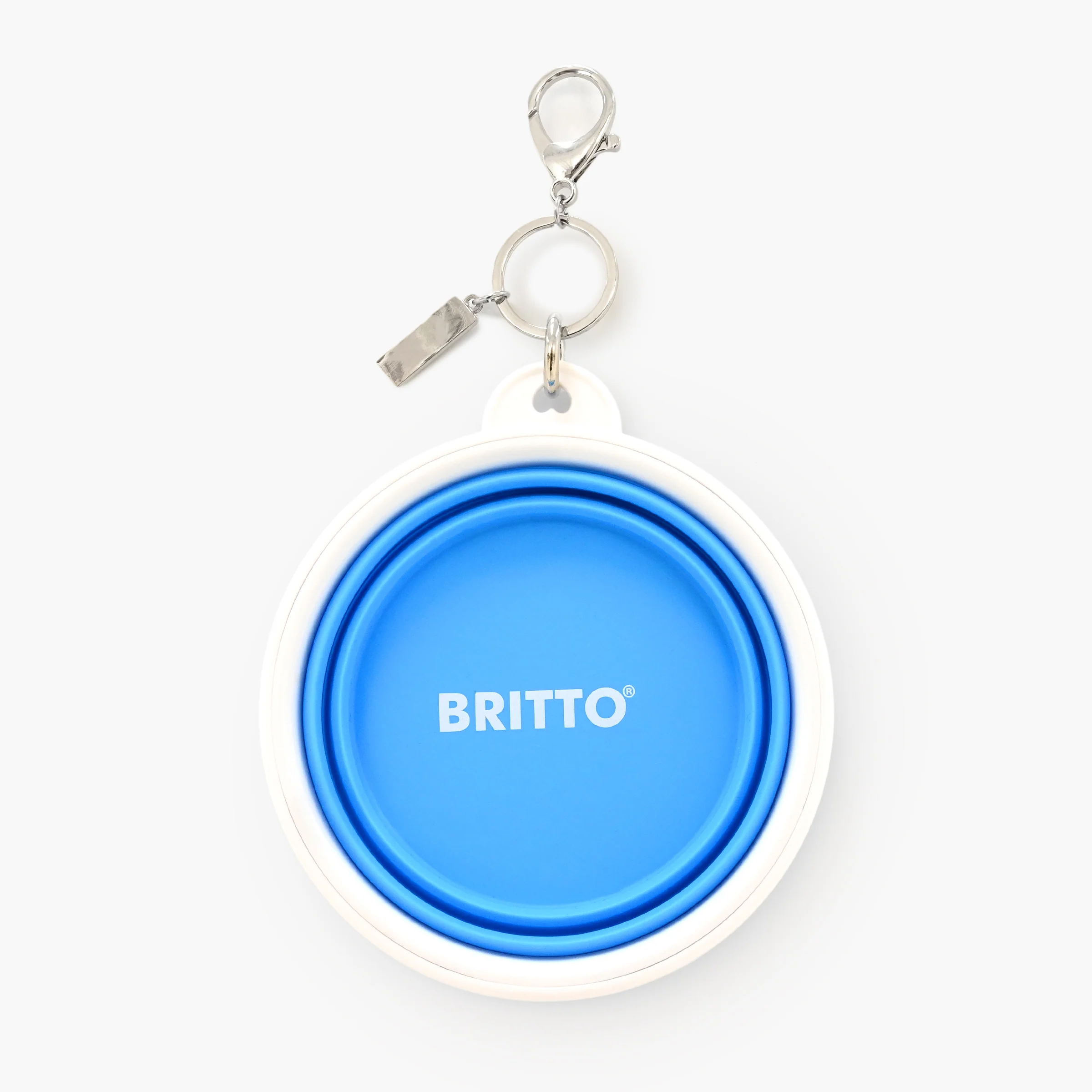 Baby Blue Landscape Britto Pet Travel Bowl - Image 4