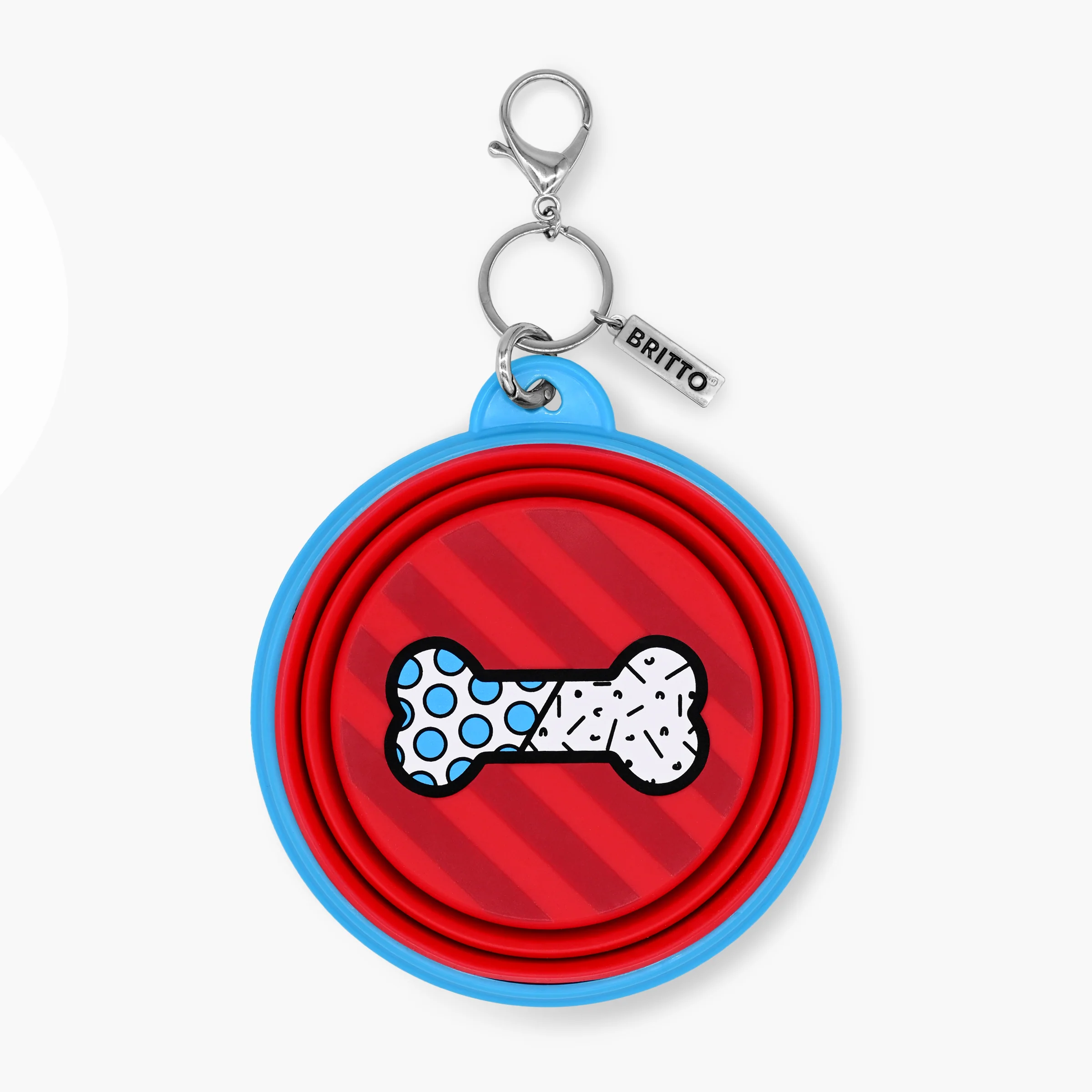 Blue Bones Britto Pet Travel Bowl - Image 3