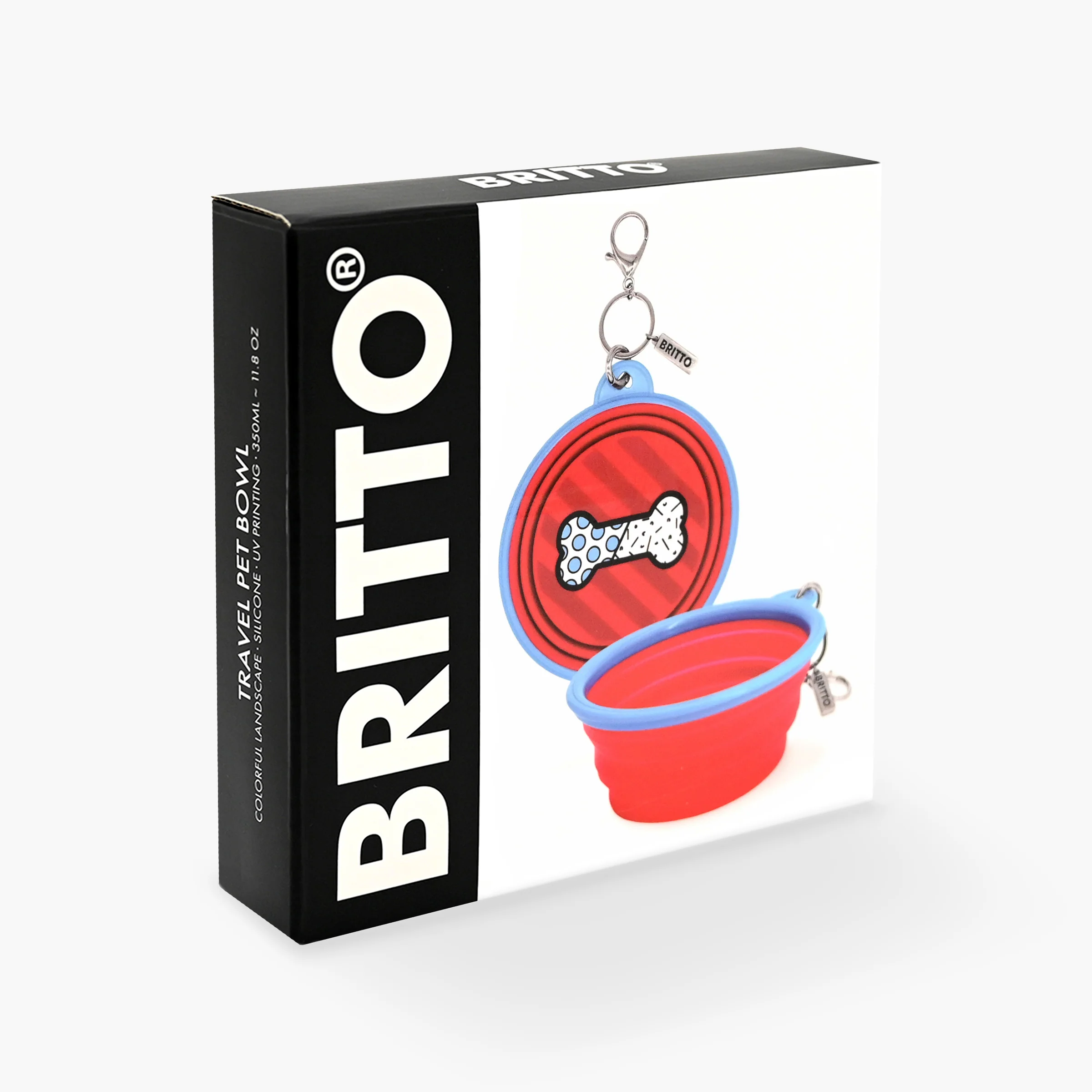 Blue Bones Britto Pet Travel Bowl - Image 7
