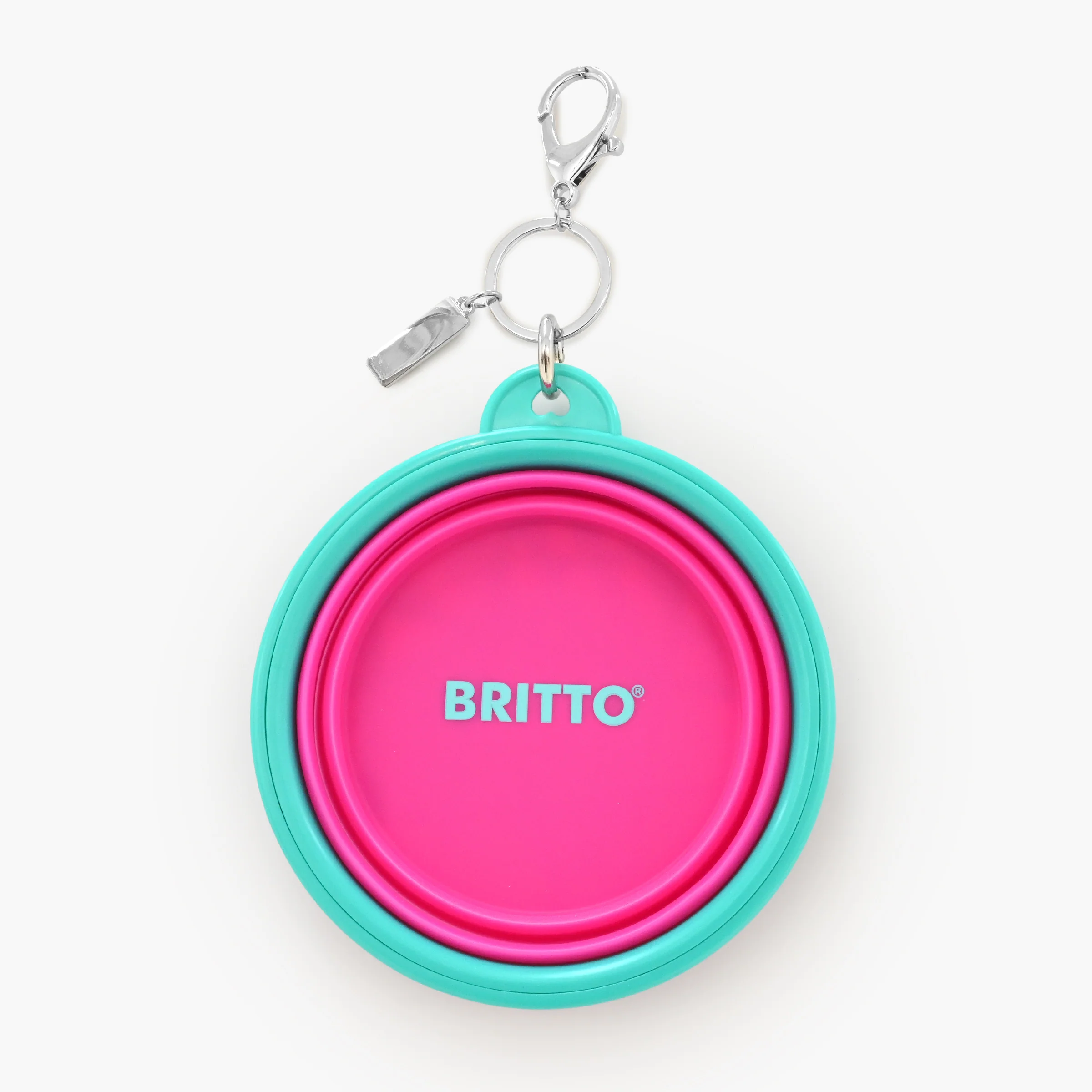 Pink Landscape Britto Pet Travel Bowl - Image 4