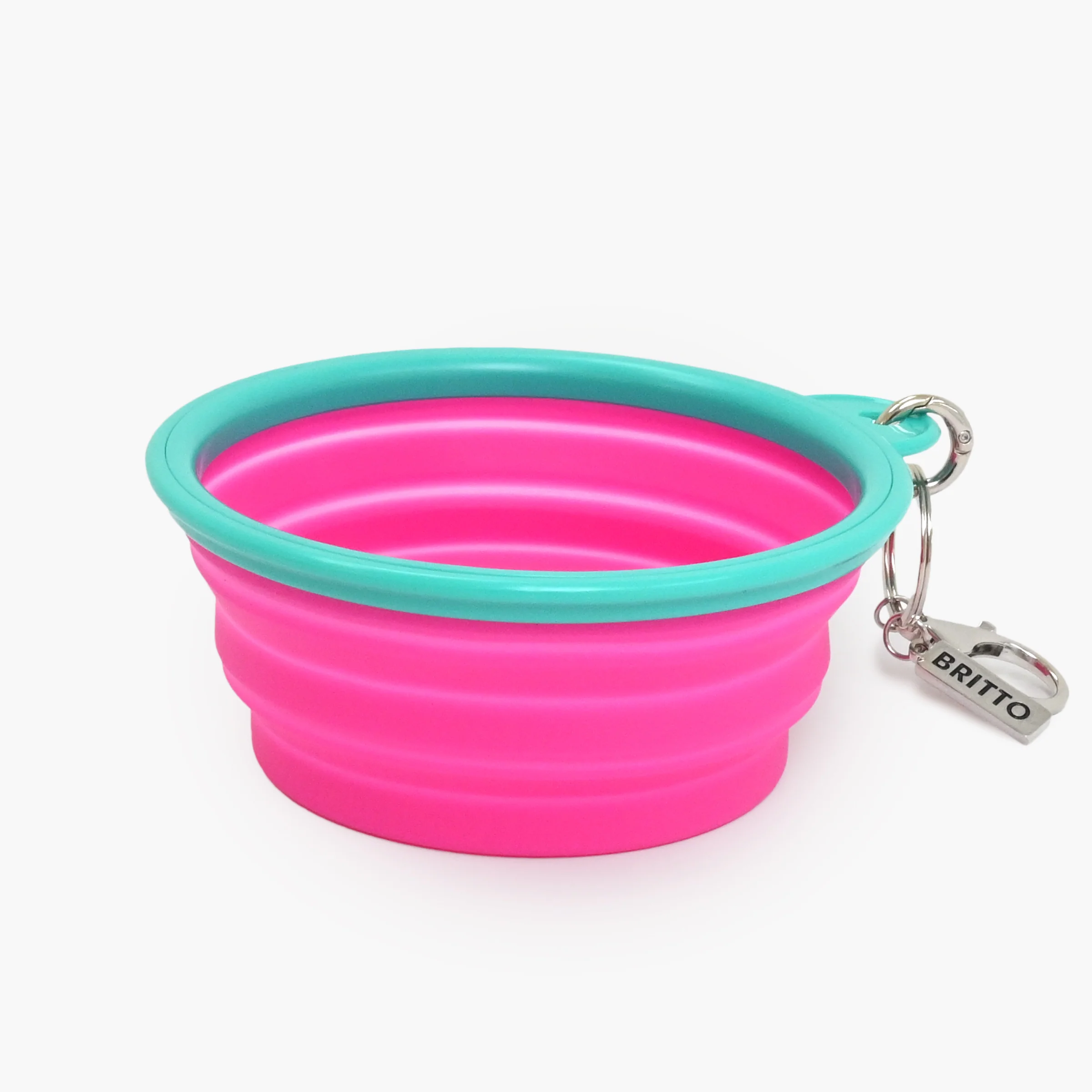 Pink Landscape Britto Pet Travel Bowl - Image 5