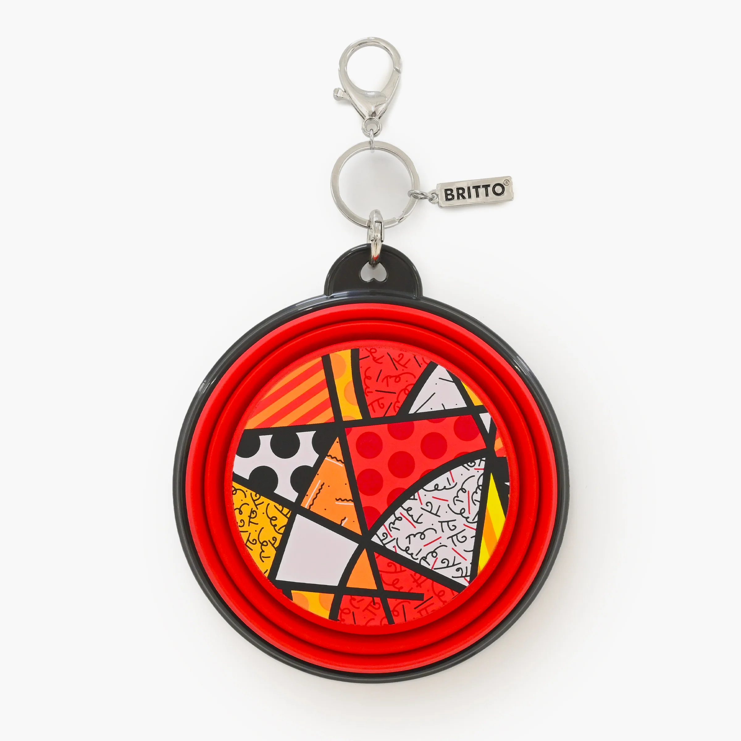 Red Landscape Britto Pet Travel Bowl - Image 3