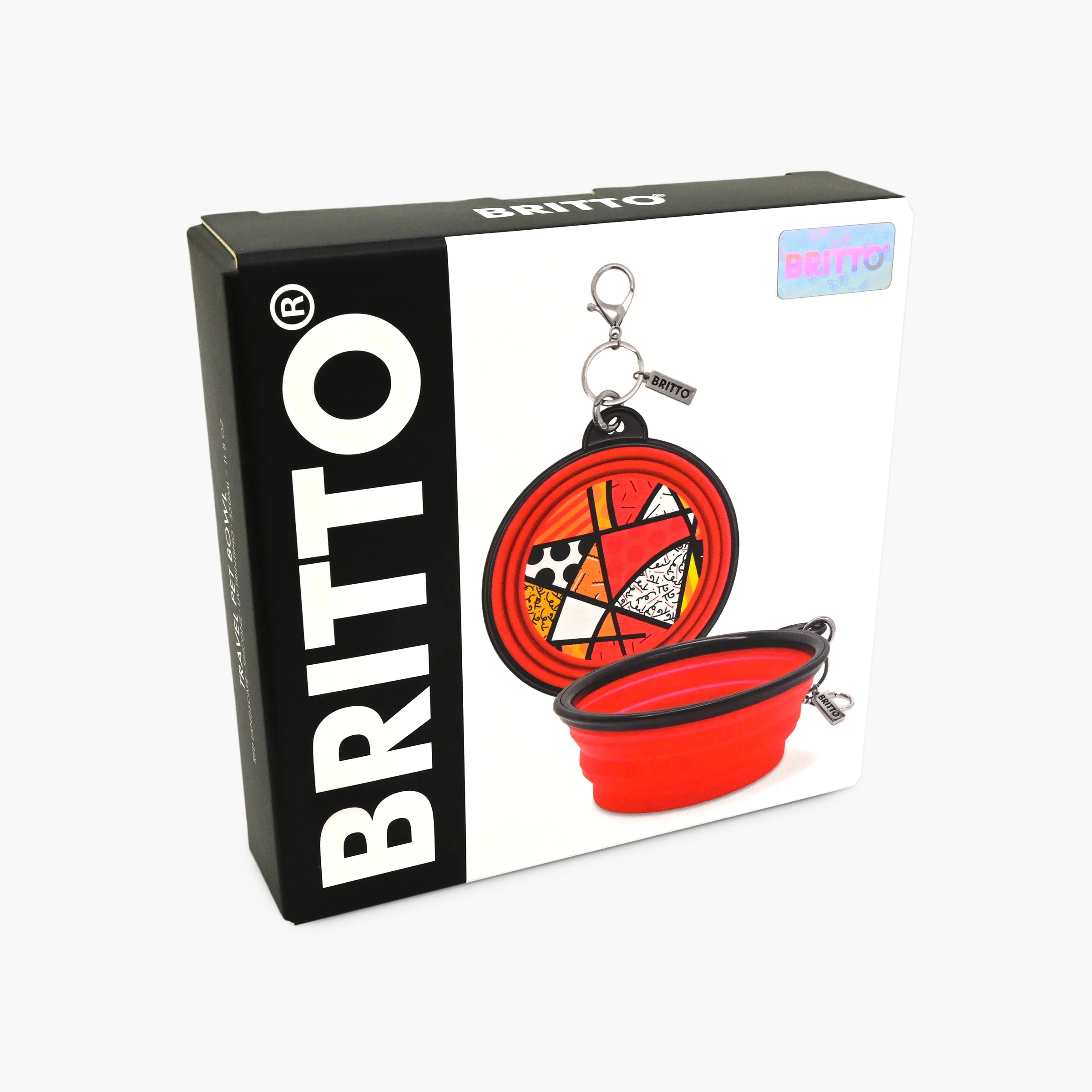 Red Landscape Britto Pet Travel Bowl - Image 7
