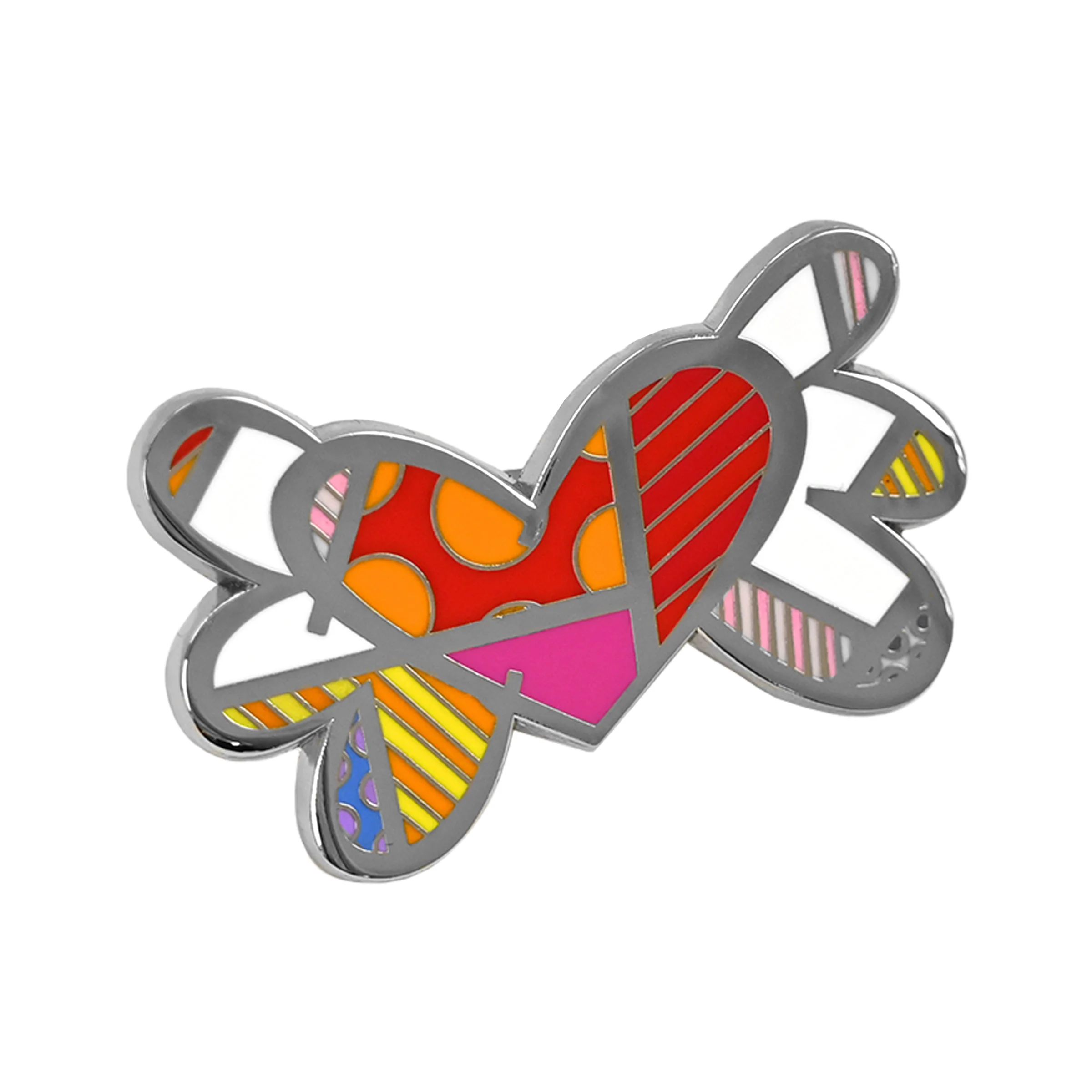 Flying Heart Britto Pin