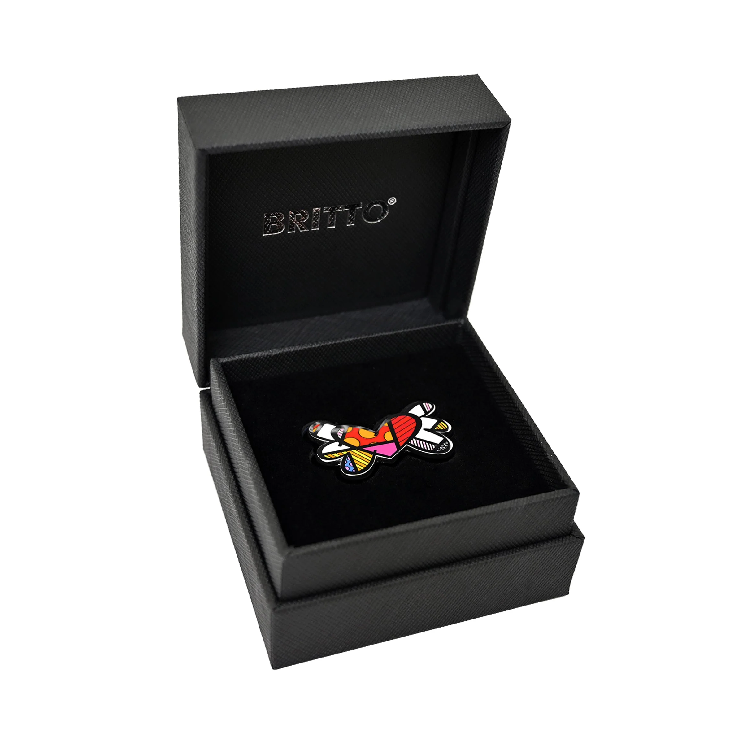 Flying Heart Britto Pin - Image 2