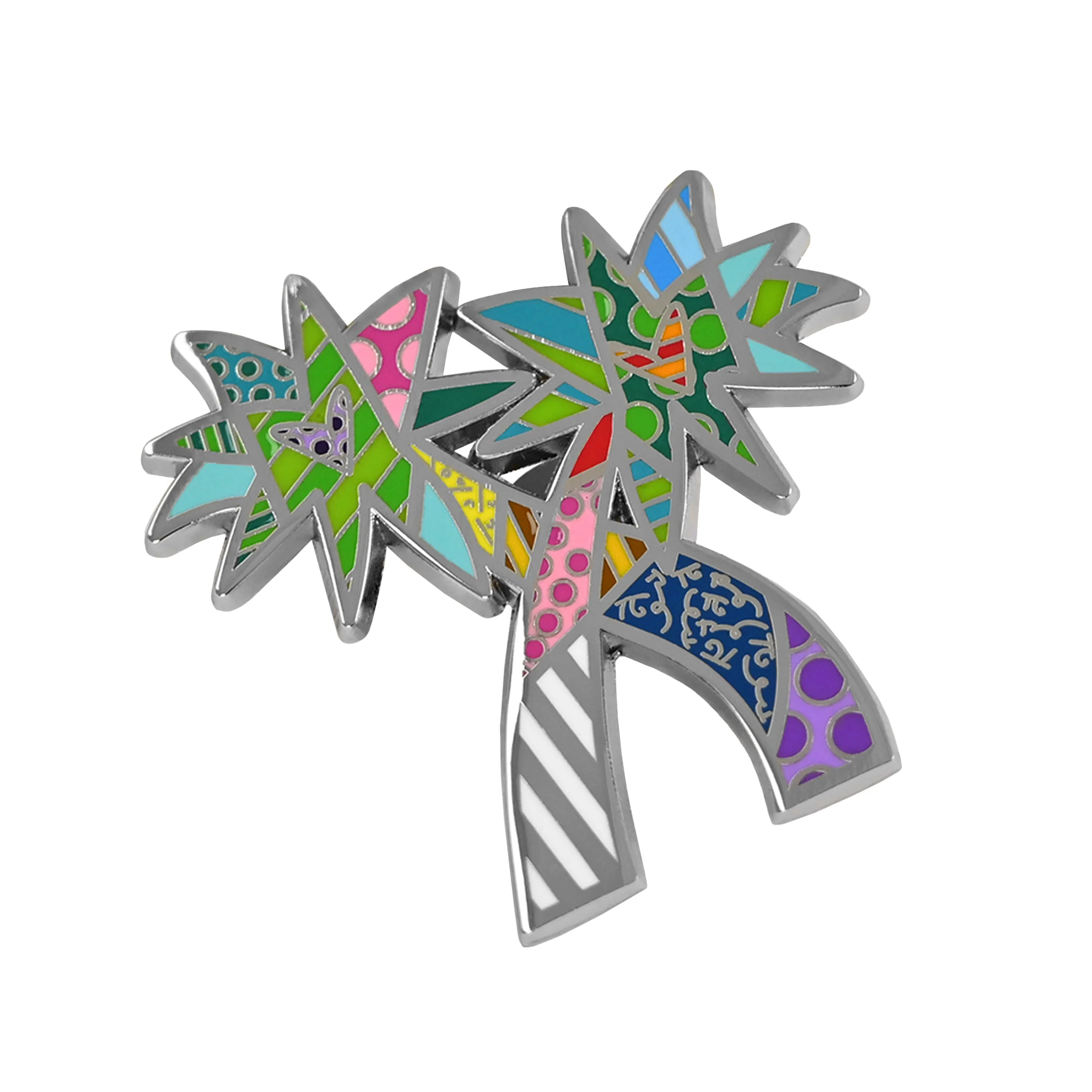 Palm Tree Britto Pin