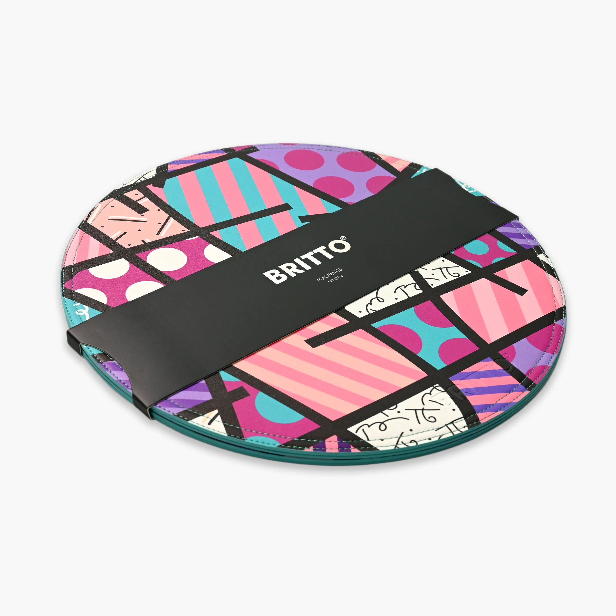 Pink Landscape Britto Placemats - Image 3