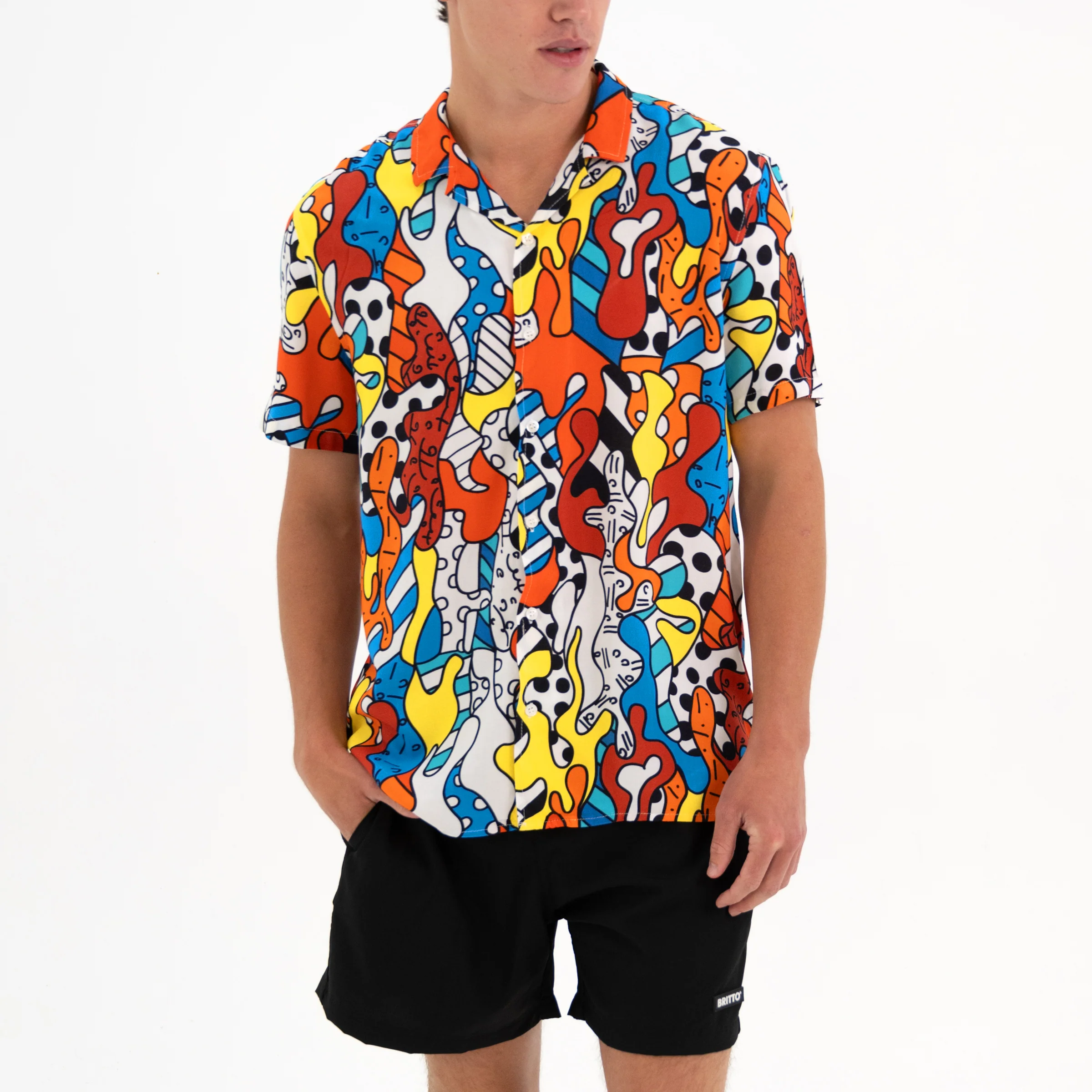 Camo Men's Short Sleeve Button Down Shirt - Image 11