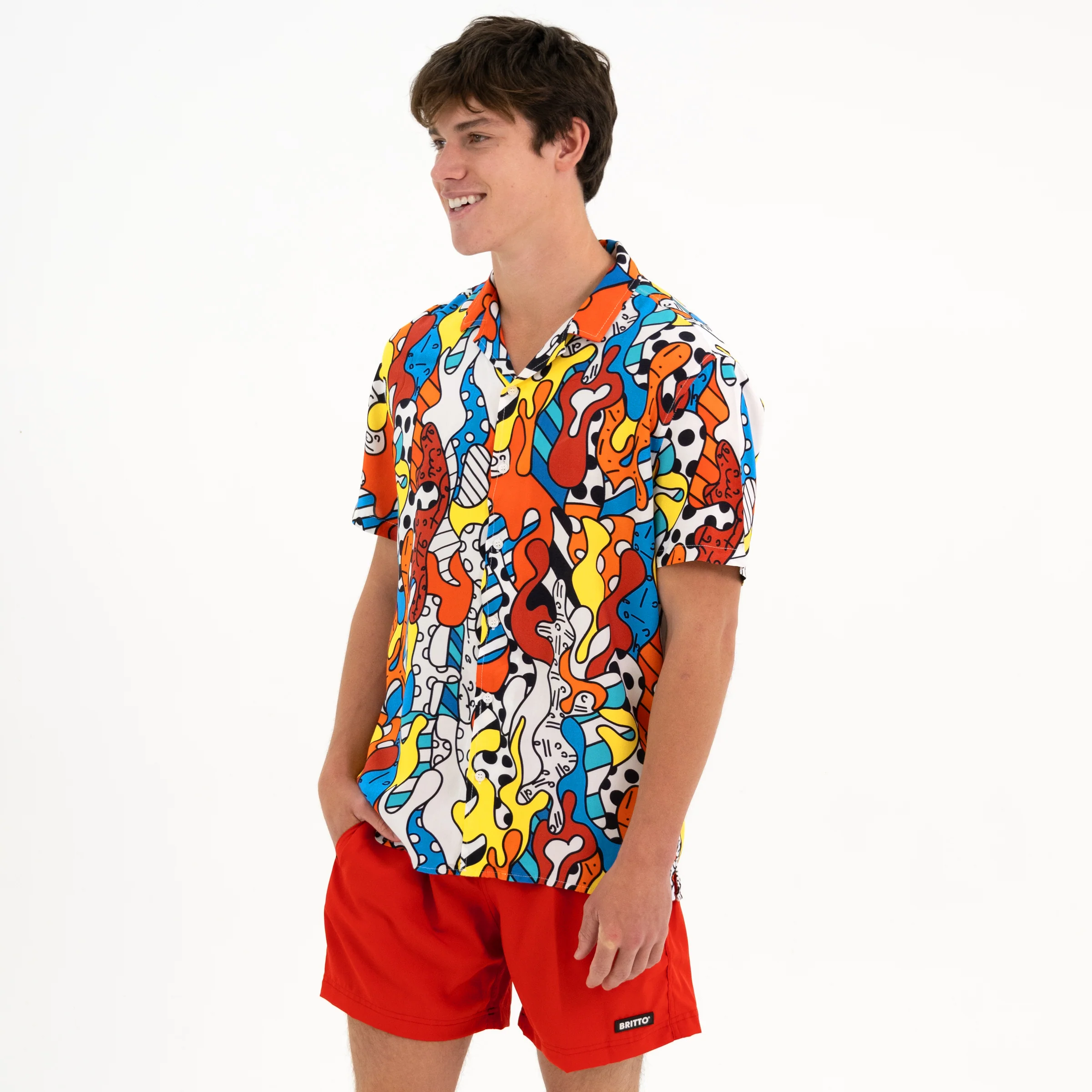 Camo Men's Short Sleeve Button Down Shirt - Image 12
