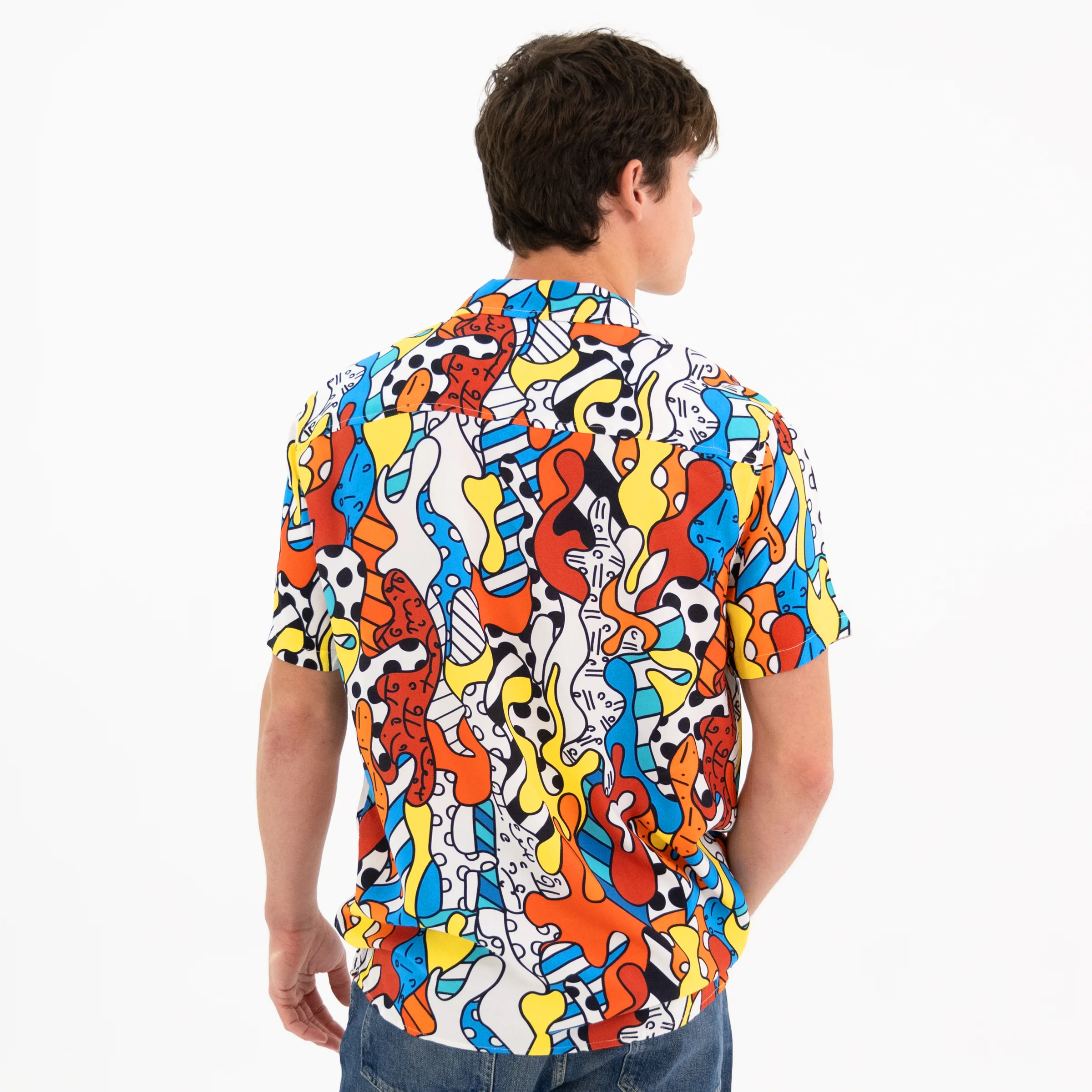 Camo Men's Short Sleeve Button Down Shirt - Image 3