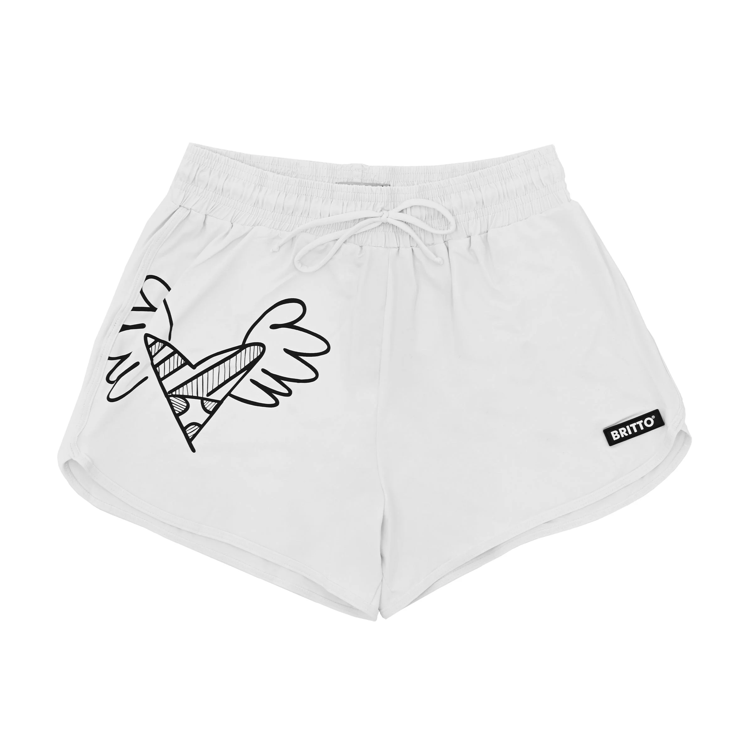White Britto Shorts For Women - Image 5