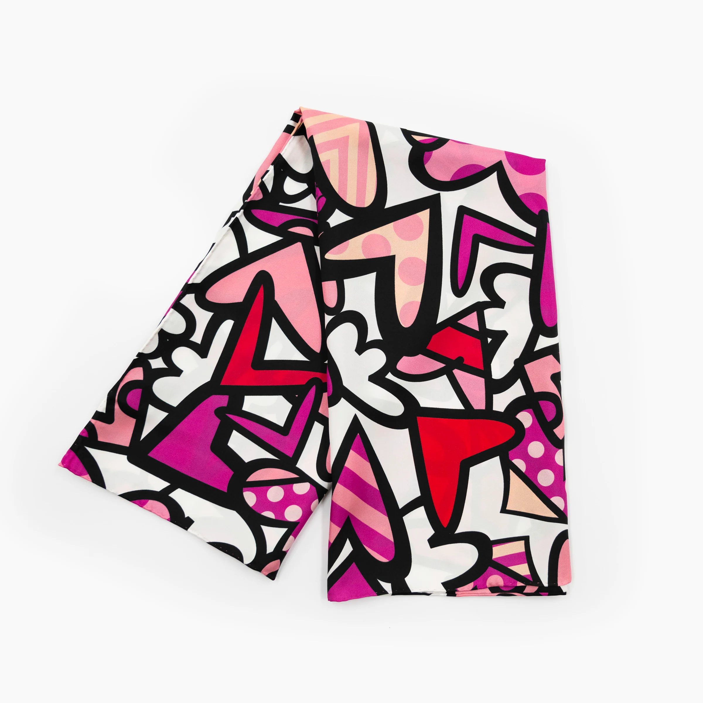 Alive Pink Britto Silk Scarf - Image 8