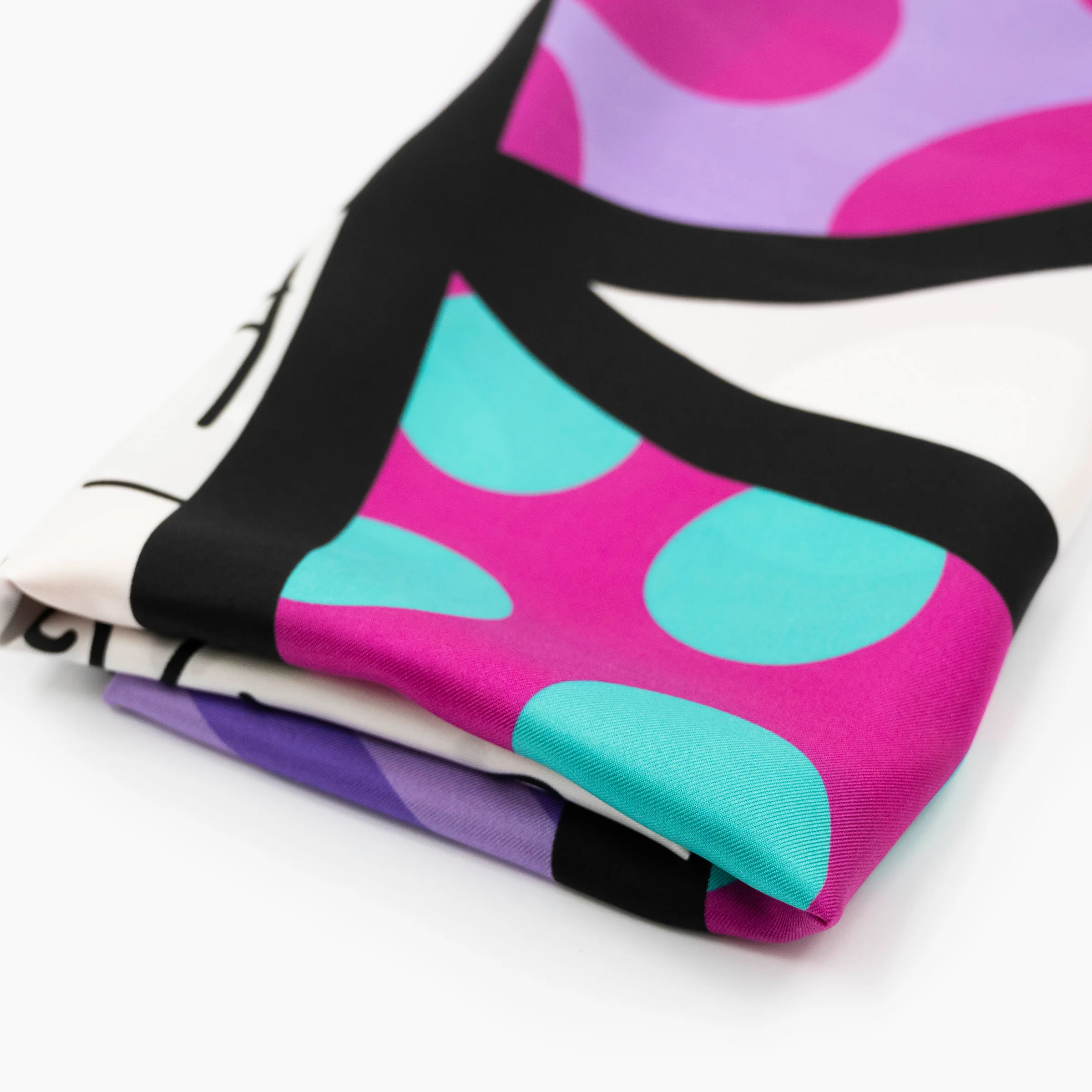 Pink Landscape Britto Silk Scarf - Image 4