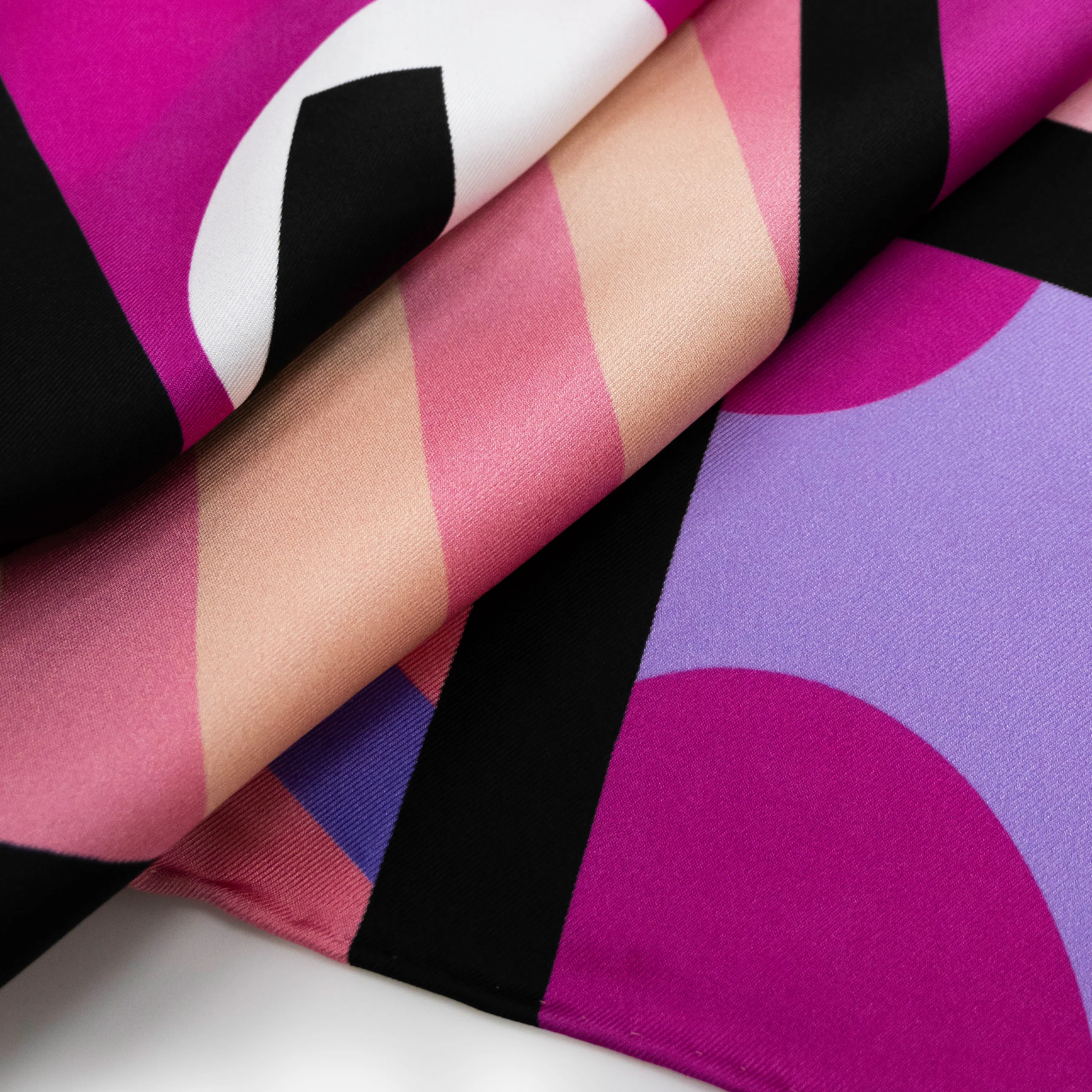 Pink Landscape Britto Silk Scarf - Image 6